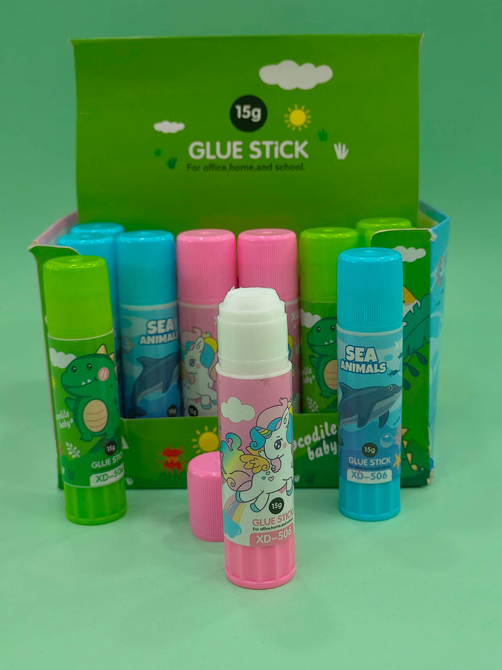 Glue Stick for Kids – Fun and Colorful Designs, Safe & Easy-to-Use Glue for School, Crafts and Art Projects – Pack of 3 Glue Stick of 15 Gms each