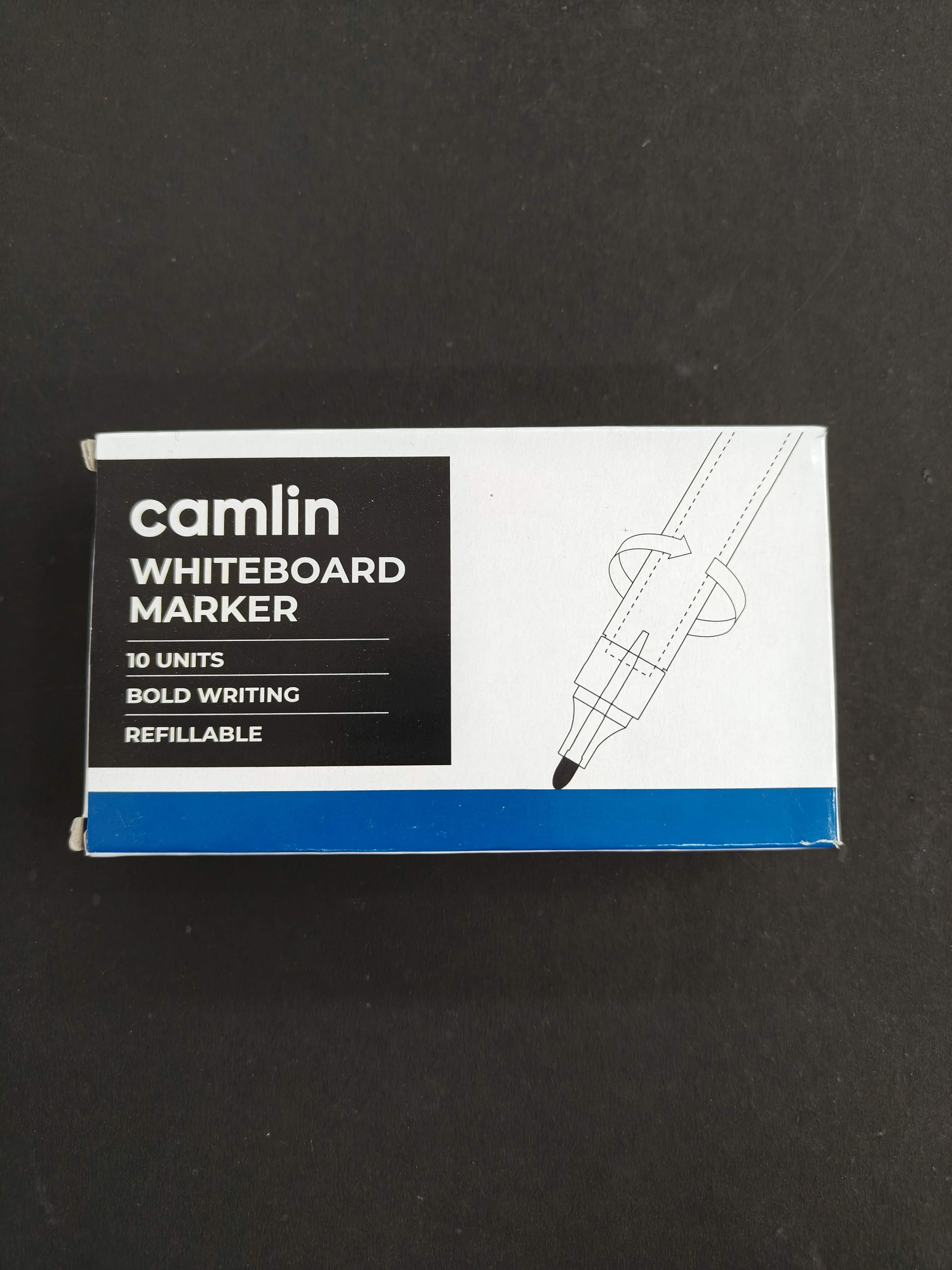 Camlin Kokuyo White Board Markers (Pack of 4 Markers - Blue, Black, Red and Green One each)