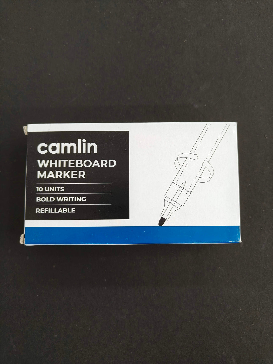 Camlin Kokuyo White Board Markers (Pack of 4 Markers - Blue, Black, Red and Green One each)