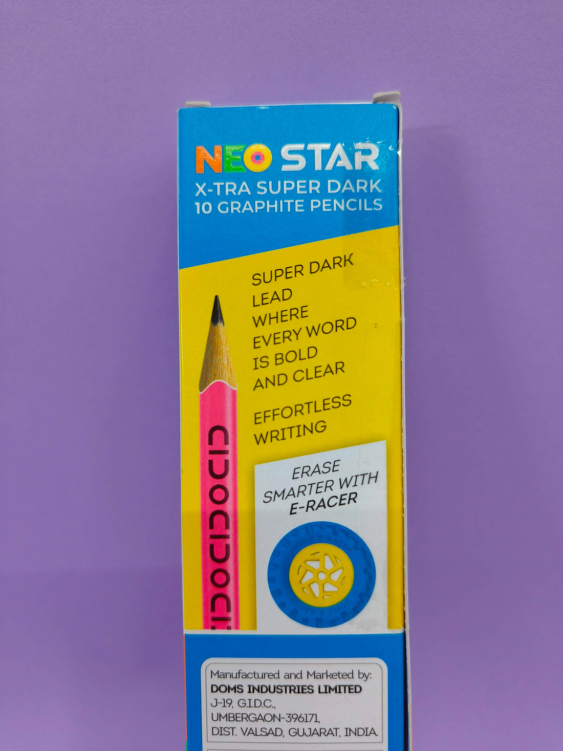 DOMS Neo Star X-tra Super Dark Graphite Pencils (Pack of 3)