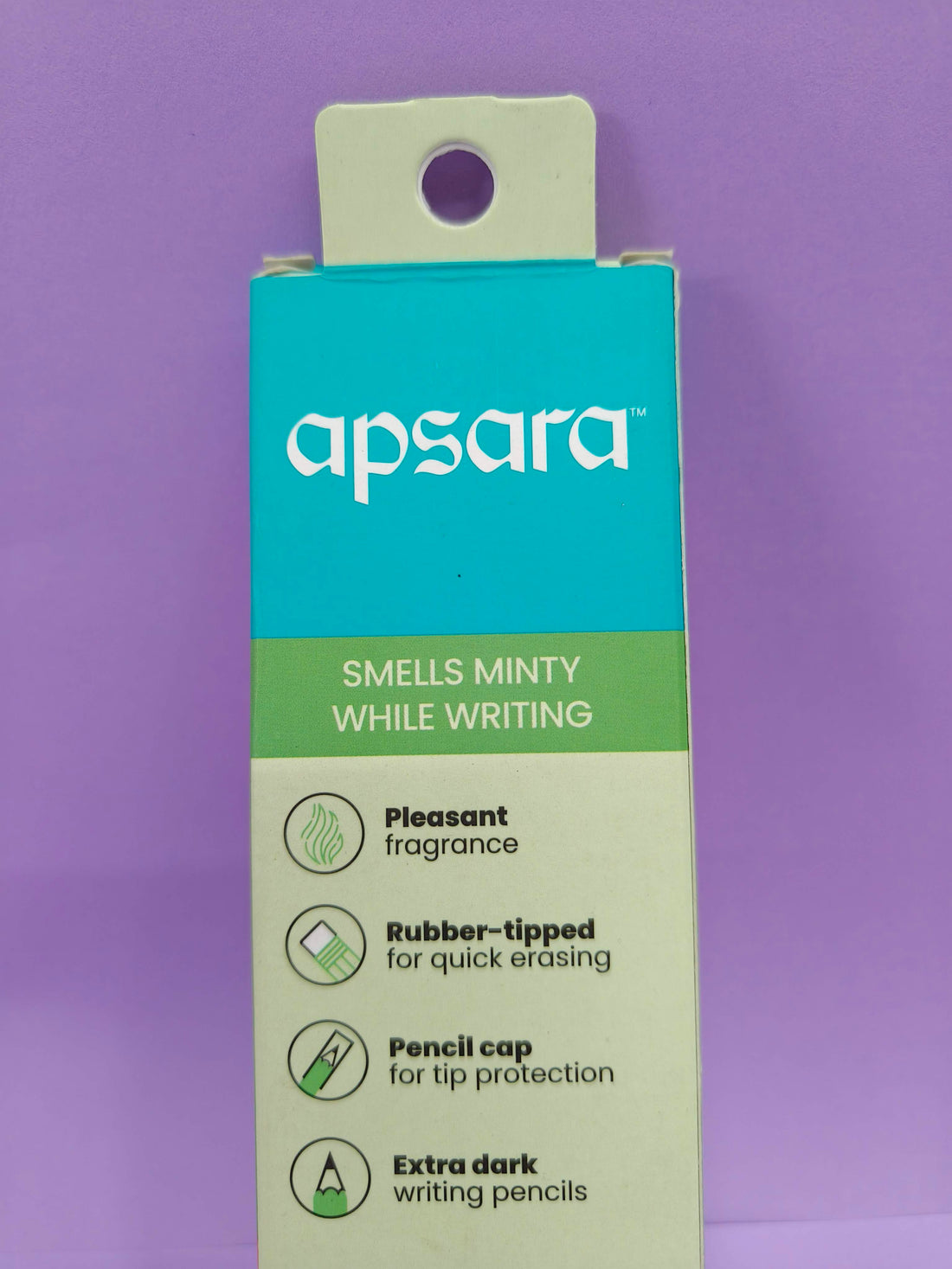 Apsara Zesta Scented Pencils | Tropical Orange, Candy & Peppermint 3 Unique Fragrances | Eraser Attached & Pencil Cap Included (Pack of 3)