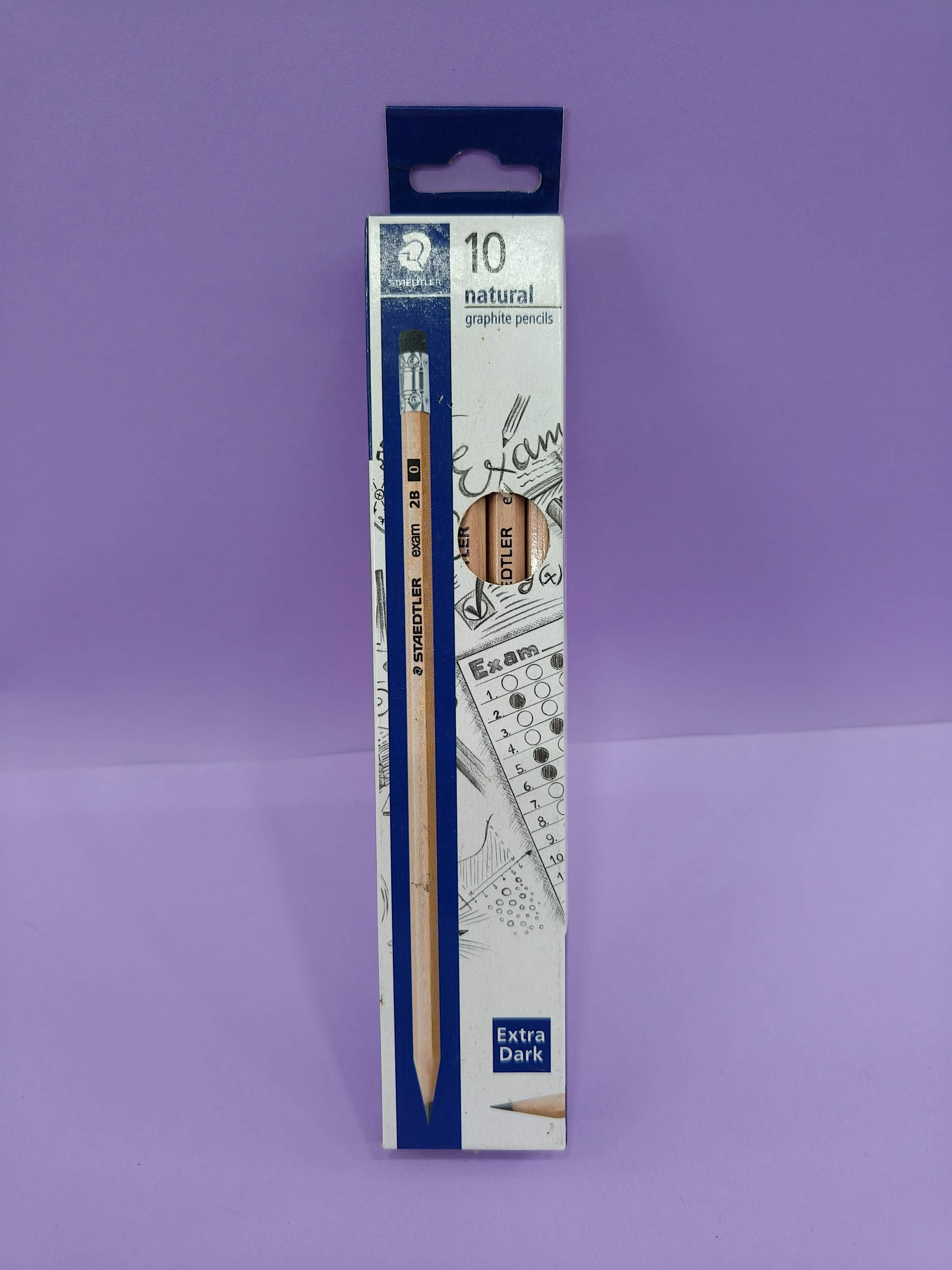 Staedtler HB Pencil with Eraser Tip - Pack of 12 (Yellow)