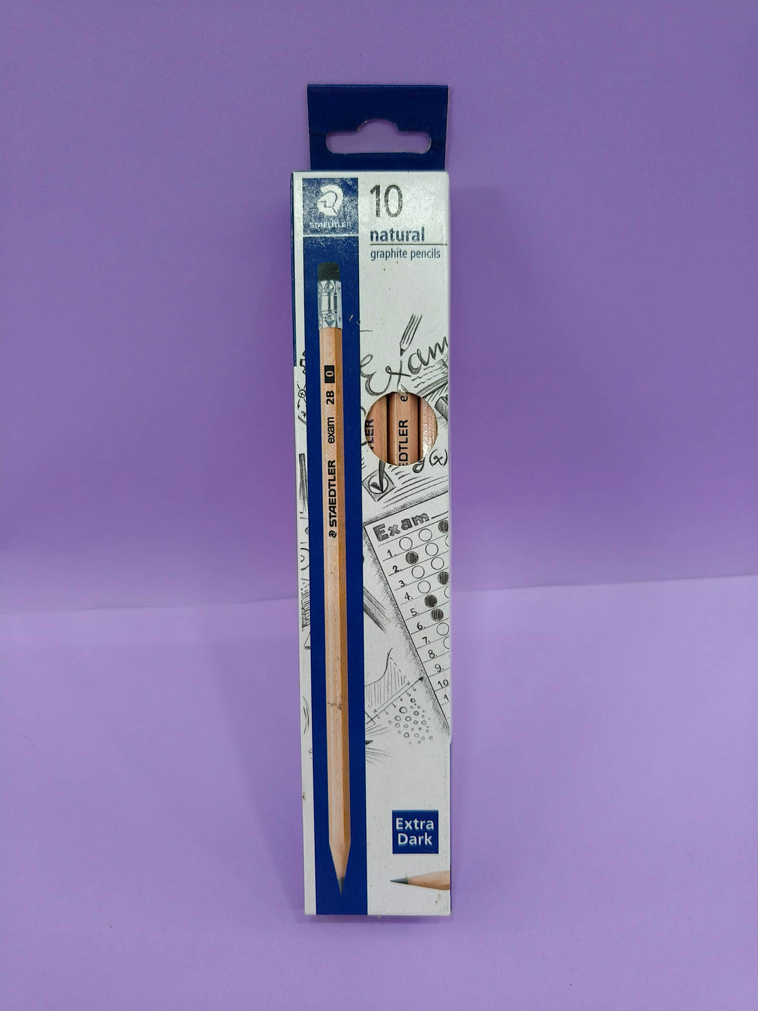 Staedtler HB Pencil with Eraser Tip - Pack of 12 (Yellow)