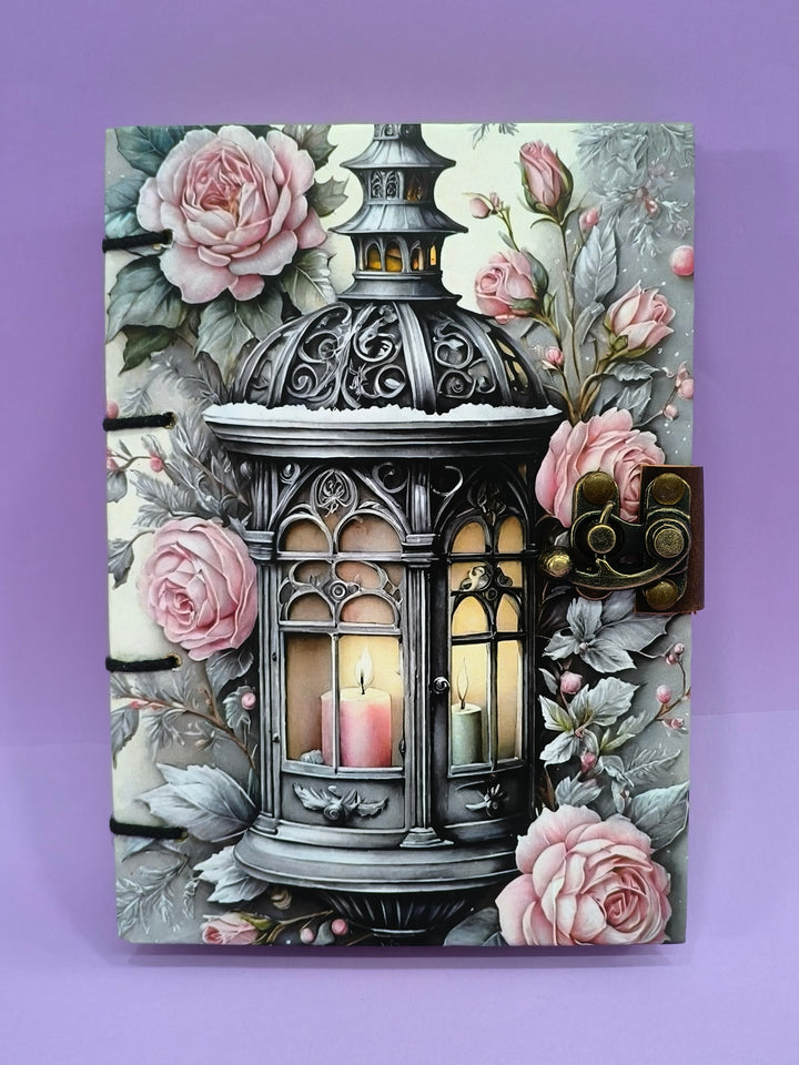 Vintage Aesthetic Hardcover Journal with Metal Clasp | Writing Notebook | 5 * 7 inch, 200 pages