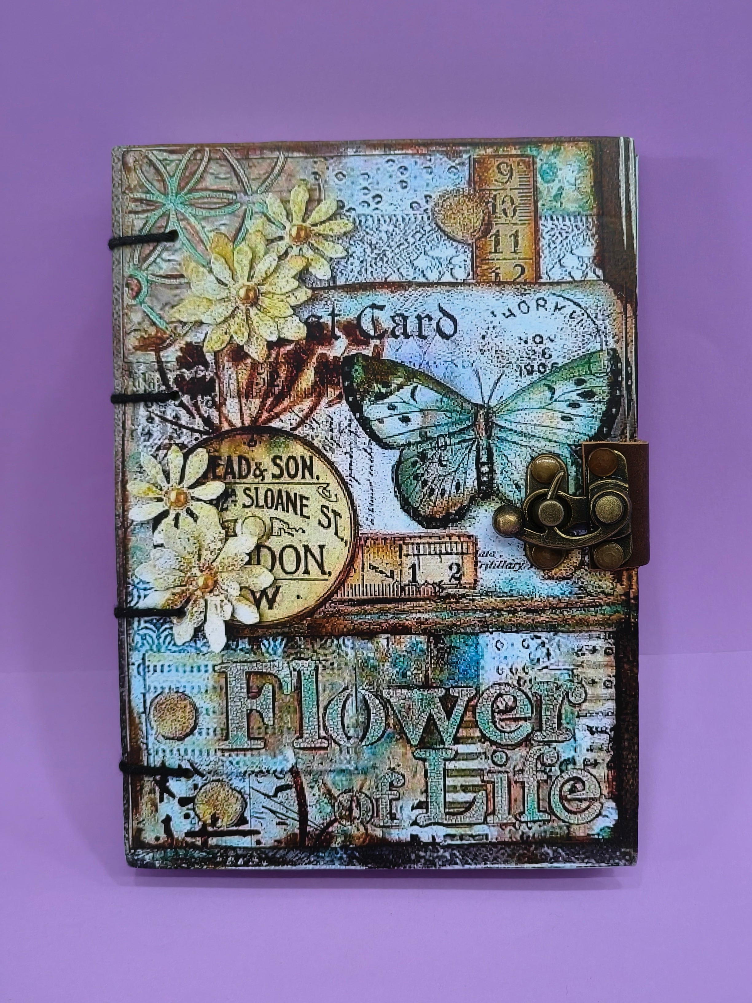 Vintage Aesthetic Hardcover Journal with Metal Clasp | Writing Notebook | 5 * 7 inch, 200 pages