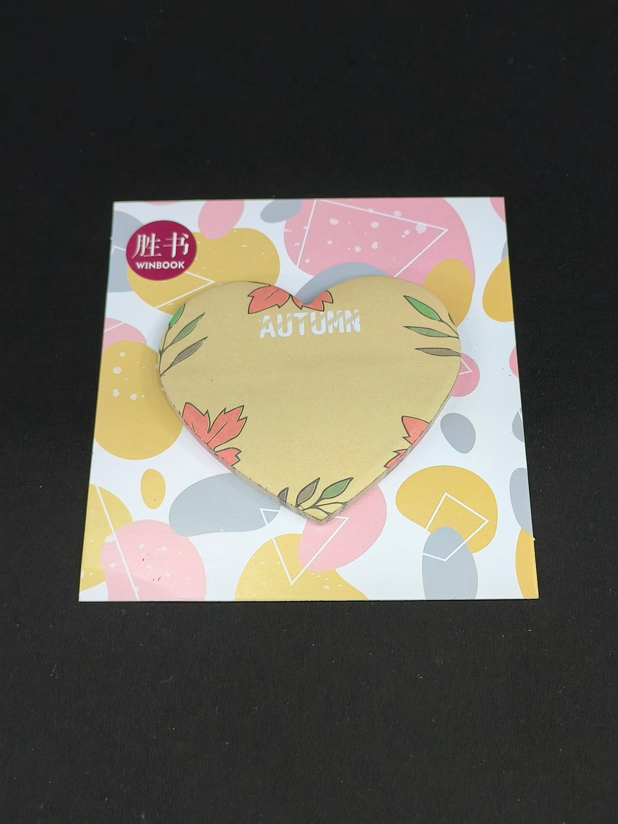 Heart Shape Pastel Sticky Notes | Season Theme Pastel Colours Memo Notes | Self - Adhesive Pad | Desk Stationery for Office, School, College Gifts | (Assorted pack of 2)