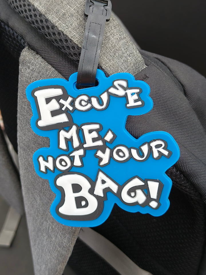 Bag Tags for Kids School Bags | Luggage Tags with Name & Address Label | Silicone Luggage Tags for Suitcases | Tags for Travel Bags/School Bags | Identification tag