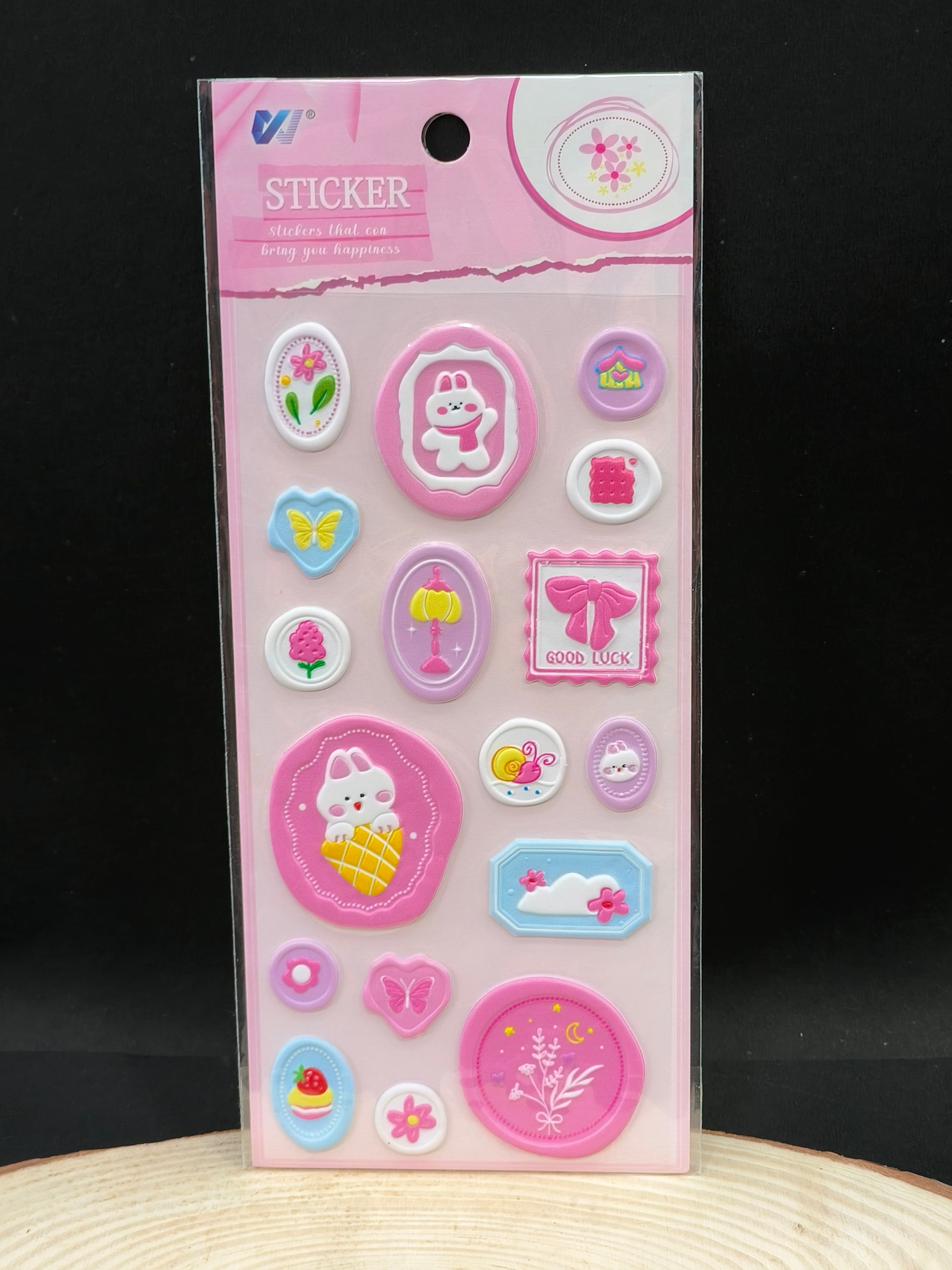 Embossed Seal Sticker | 3D Puffy Kids Stickers for Decoration, Crafting, Letter Writing, Invitation, Posting, Self-Adhesive | 3D Wax Envelope Seal Stamp | Decorations for Invitation