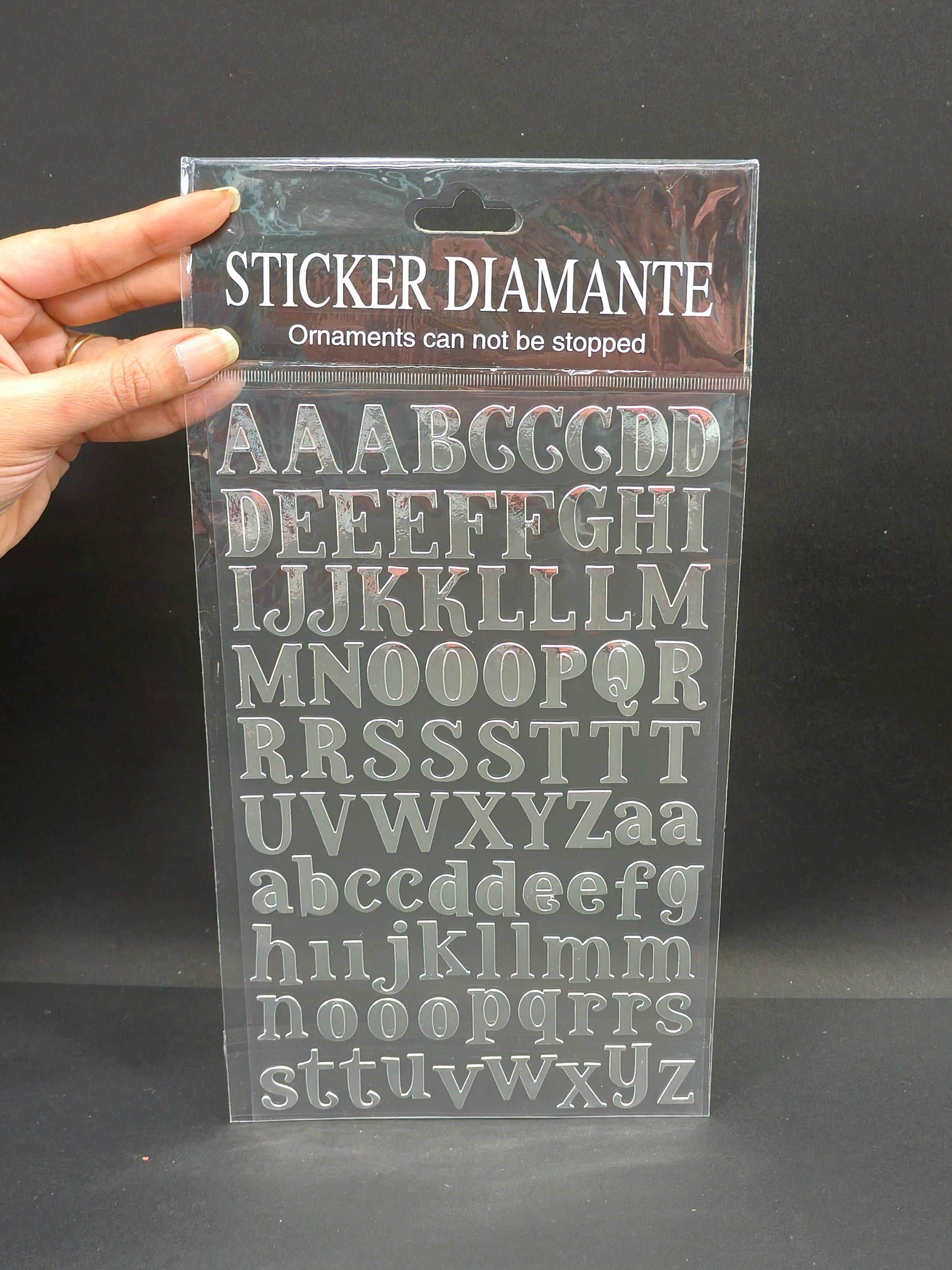 Self-Adhesive Uppercase and Lowercase Metallic Finish Alphabet Wall Stickers For Art & Craft, Decorations, Project Work, Office Work, School Work  (Pack of 2)