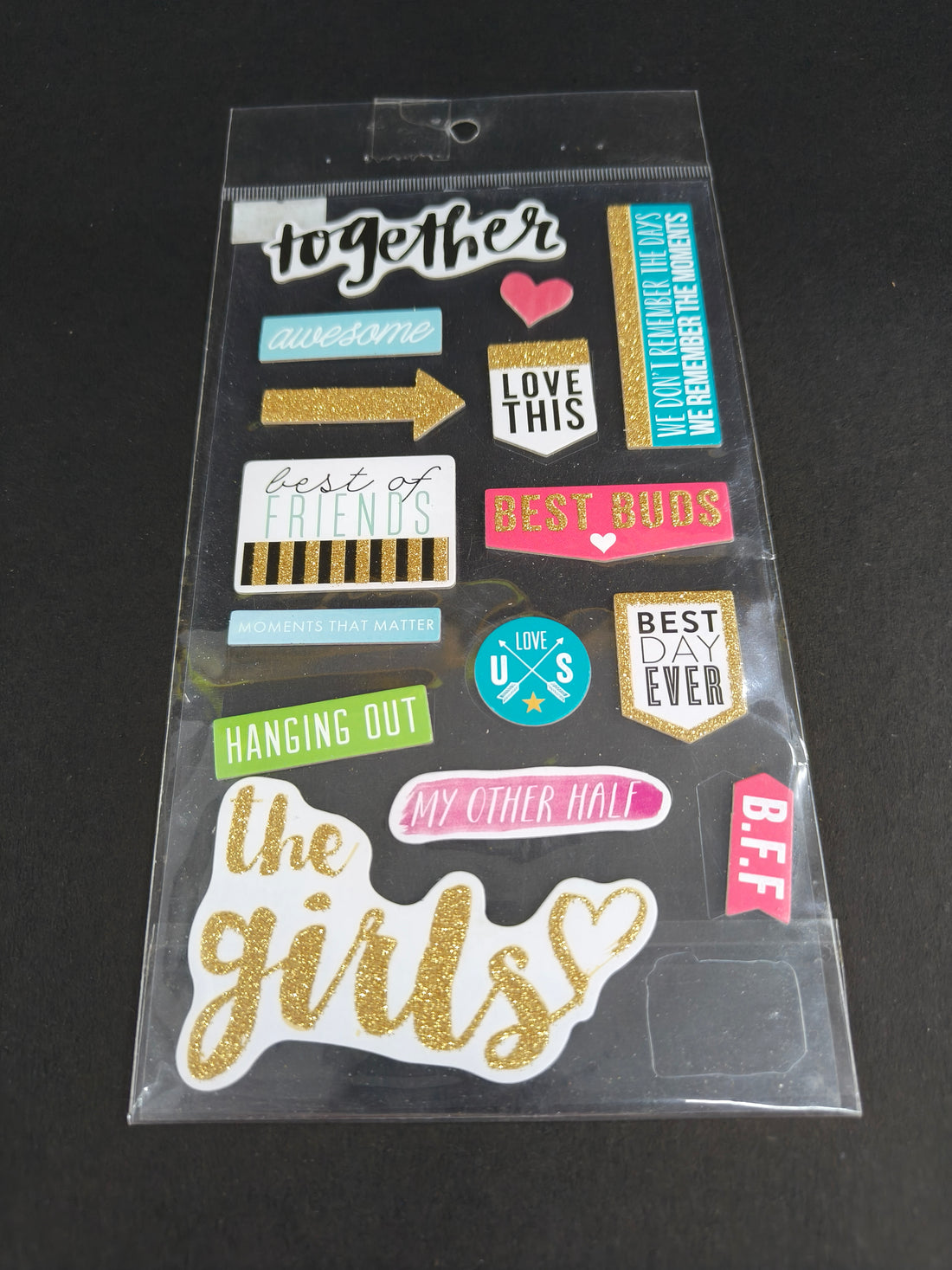 Relationship Quote Stickers | Scrapbook Stickers for Notebooks, Diary, Journal, Laptop, Mobiles |  3D Self-Adhesive Stickers for Decoration, Crafting, Letter Writing, Invitation, Posting (Pack of 2)