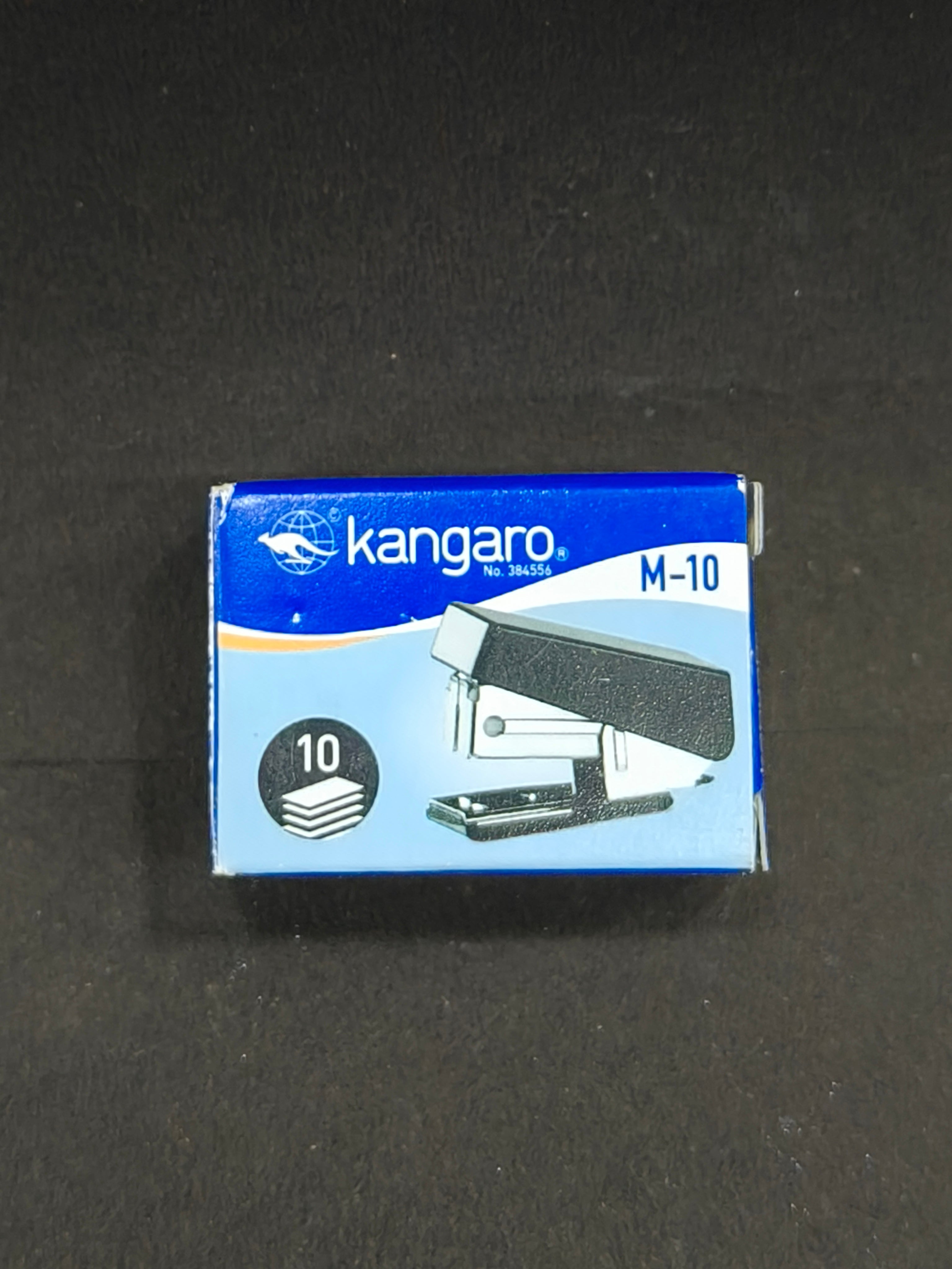 Kangaro M-10 Stapler| Portable, Sturdy & Durable | Suitable for 10 Sheets | Perfect for Home, School, Office & Carrying along | Pack of 1 M-10 Stapler with 5 Boxes of Kangaro No. 10 Pins