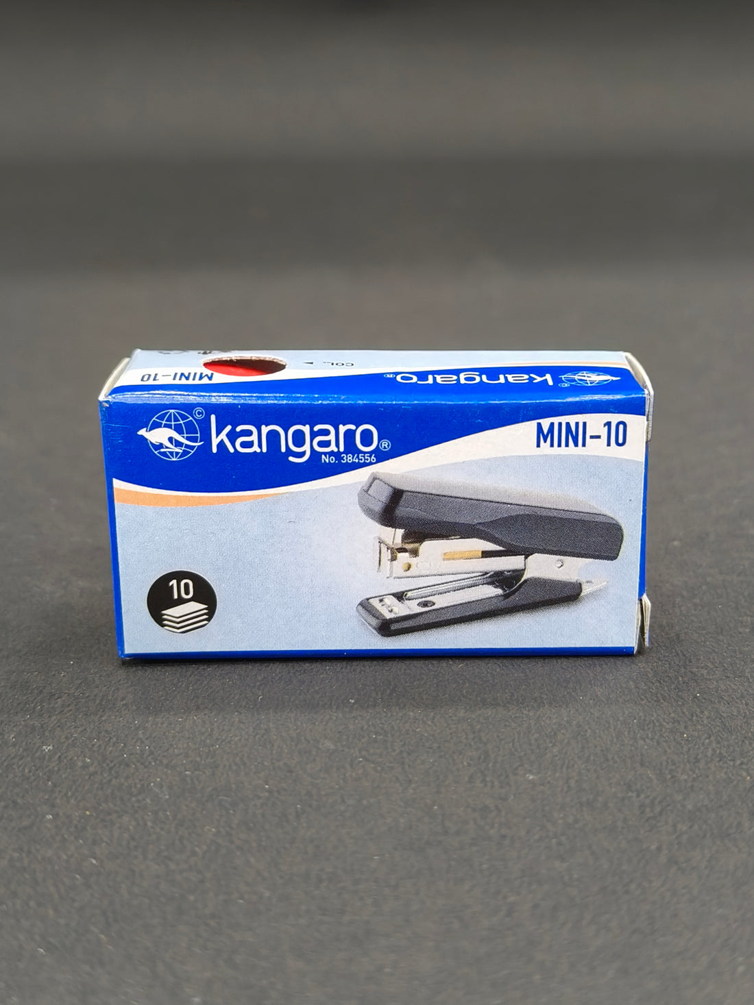 Kangaro Mini 10 Stapler| Portable, Sturdy & Durable | Perfect for Home, School, Office & Carrying along | Pack of 1 Mini 10 Stapler with 5 Boxes of Kangaro No. 10 Pins