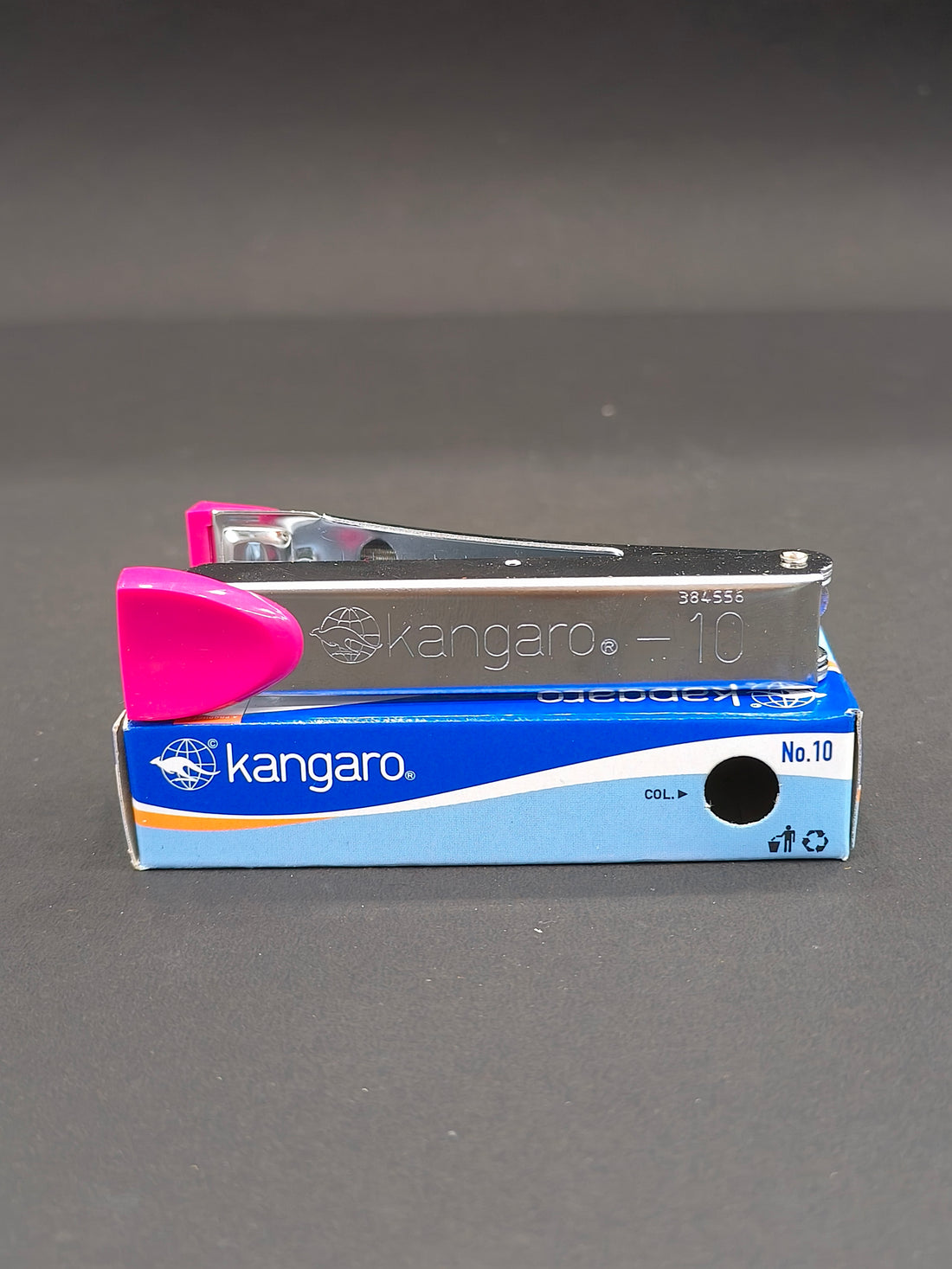 Kangaro No.10 Stapler | Sturdy & Durable | Perfect for Home, School, Office | Pack of No 10 Stapler with 5 Boxes of Kangaro No. 10 Pins