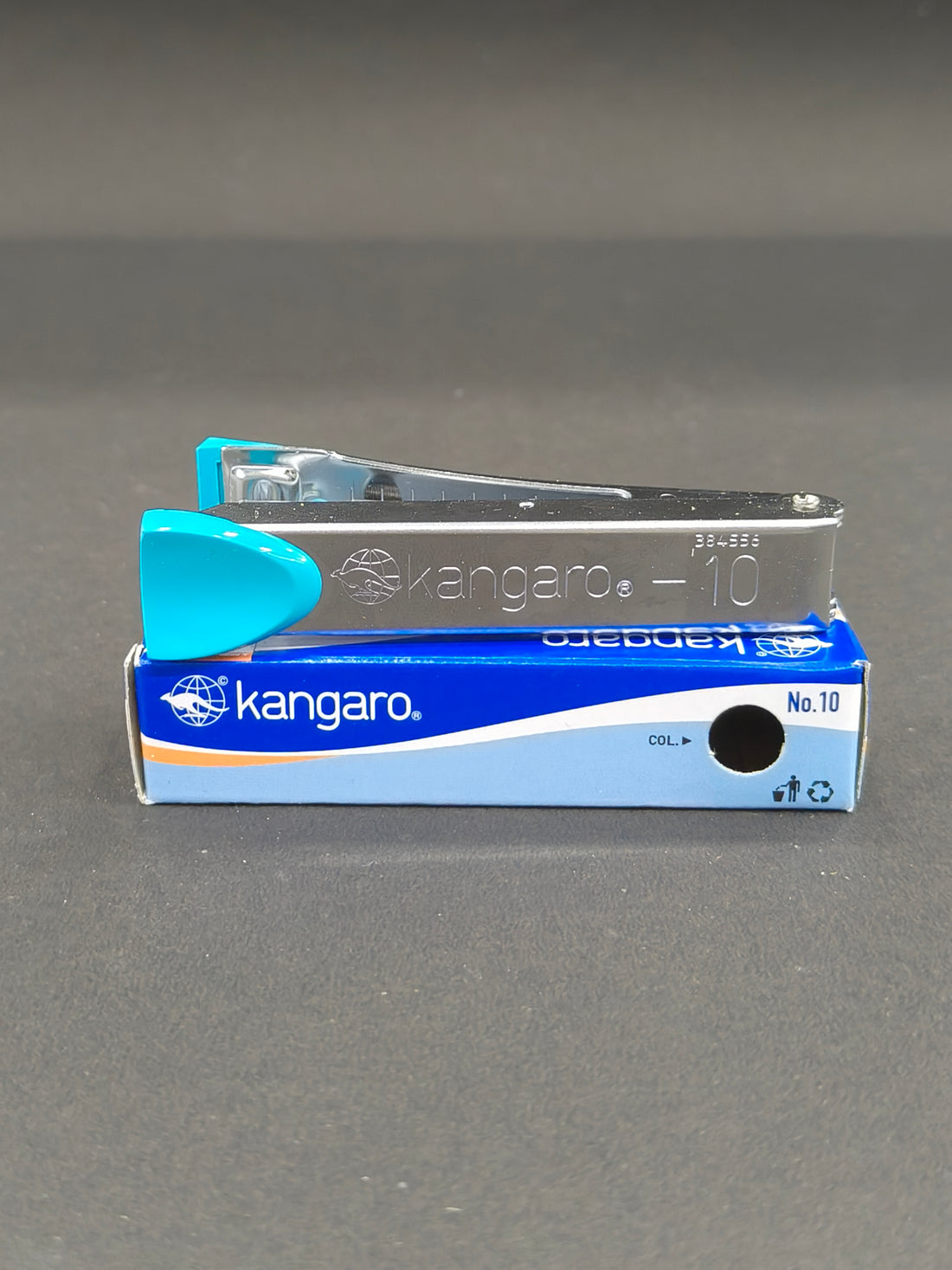 Kangaro No.10 Stapler | Sturdy & Durable | Perfect for Home, School, Office | Pack of No 10 Stapler with 5 Boxes of Kangaro No. 10 Pins