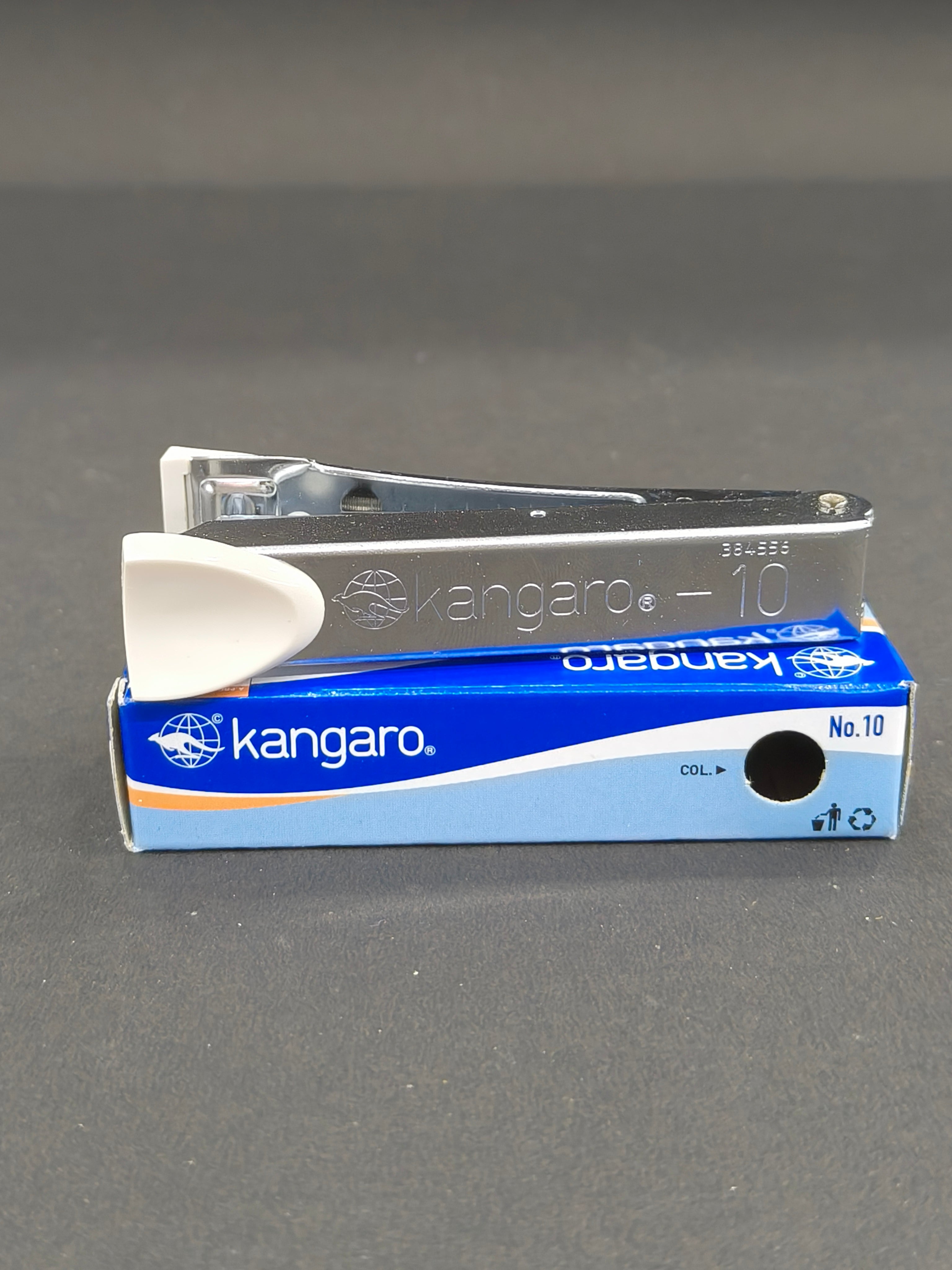 Kangaro No.10 Stapler | Sturdy & Durable | Perfect for Home, School, Office | Pack of No 10 Stapler with 5 Boxes of Kangaro No. 10 Pins