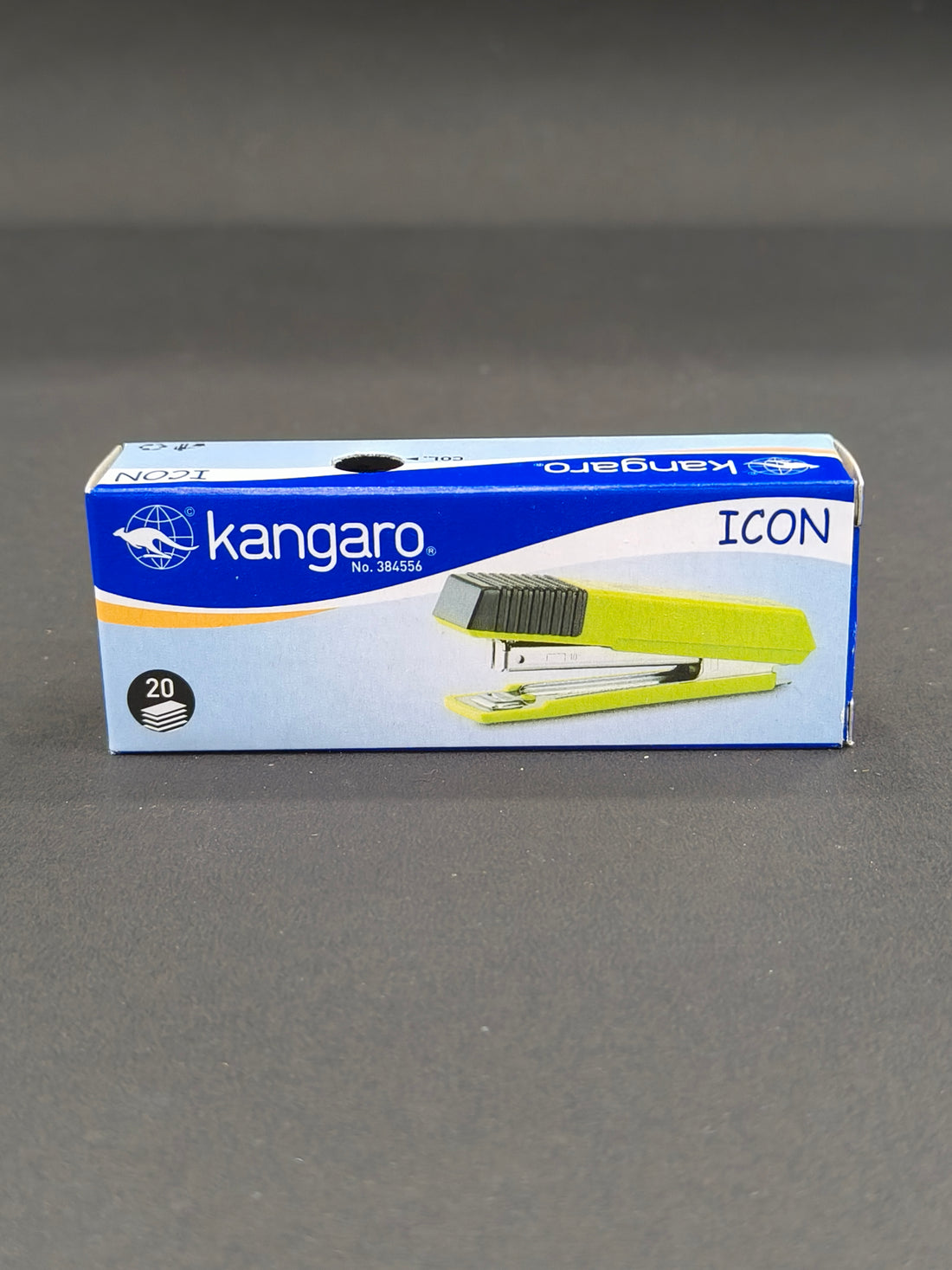 Kangaro Icon Stapler| Sturdy & Durable | Suitable for 20 Sheets | Perfect for Home, School and Office  | Pack of 1 Icon Stapler with 5 Boxes of Kangaro No. 10 Pins