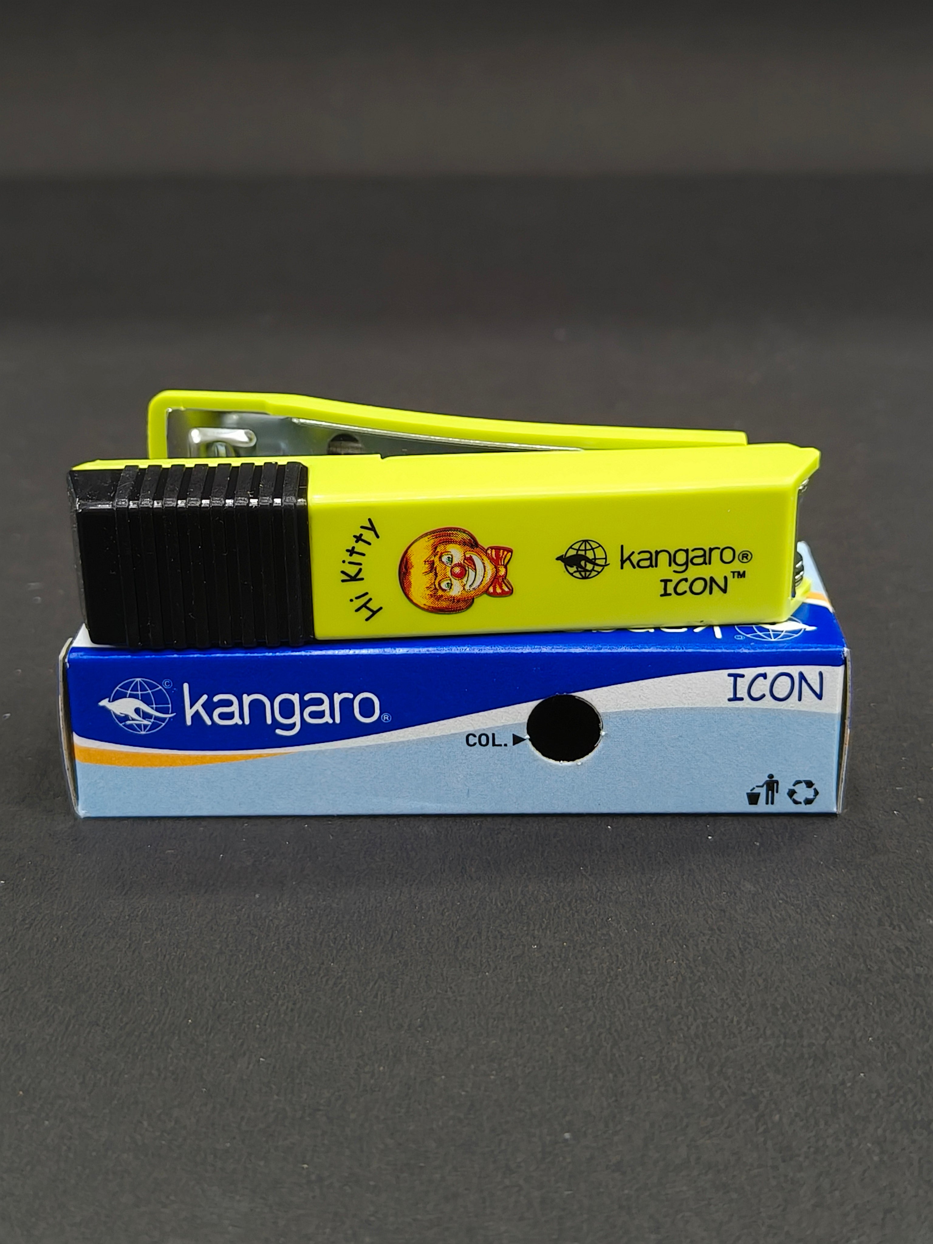 Kangaro Icon Stapler| Sturdy & Durable | Suitable for 20 Sheets | Perfect for Home, School and Office  | Pack of 1 Icon Stapler with 5 Boxes of Kangaro No. 10 Pins