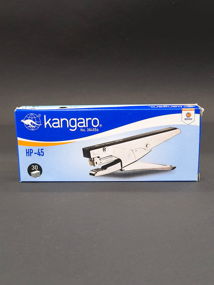 Kangaro HP-45 Desk Essentials All Metal Stapler| With 5 Packet of 24/6 Pins | Sturdy & Durable | Suitable for 30 Sheets | Perfect for Home, School & Office