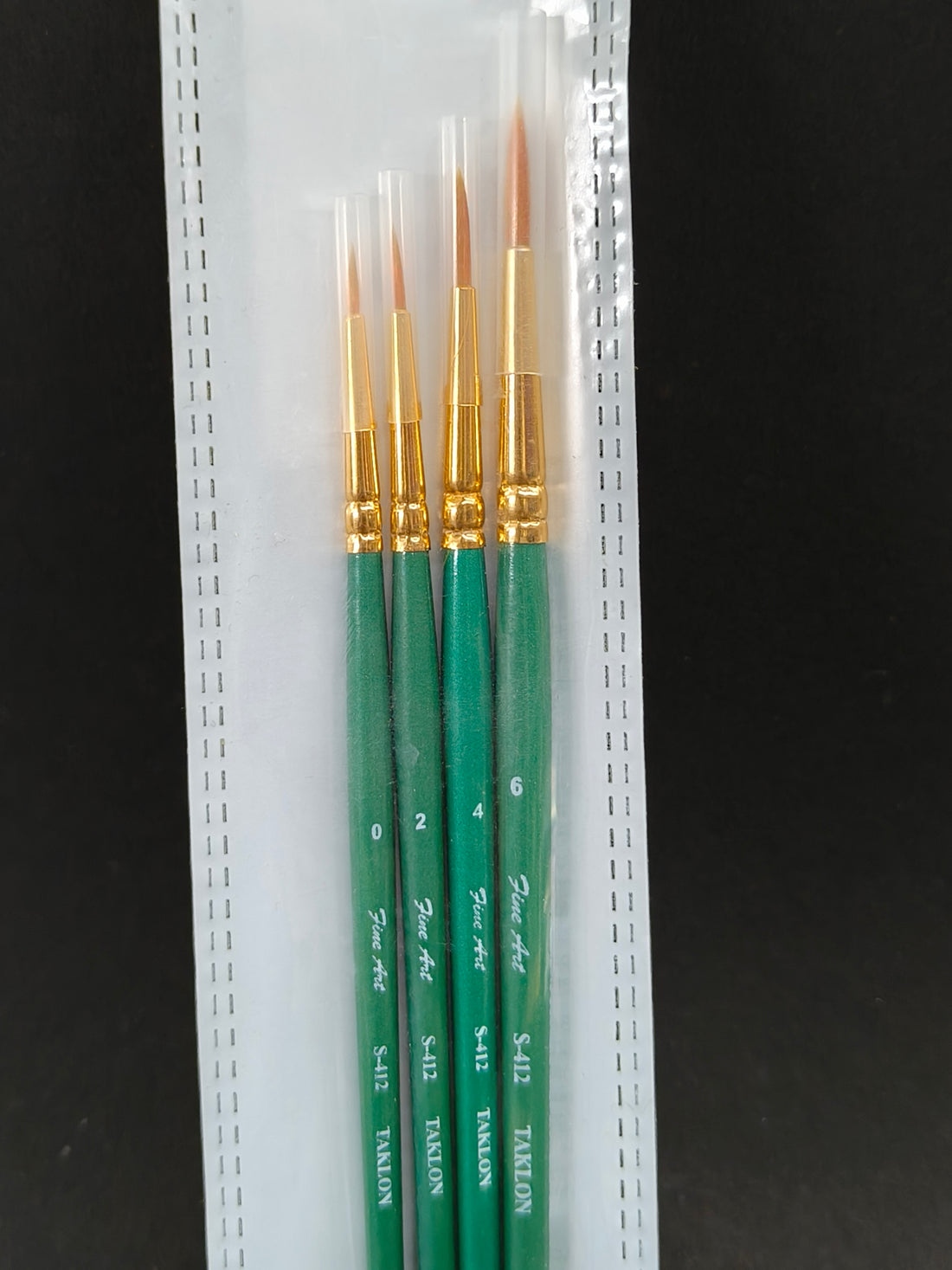 Pidilite Fevicryl Fine Art Tr - 4 Code (S-412) Painting Round Shape Brushes (Set of 4, Sizes: 0,2,4,6)