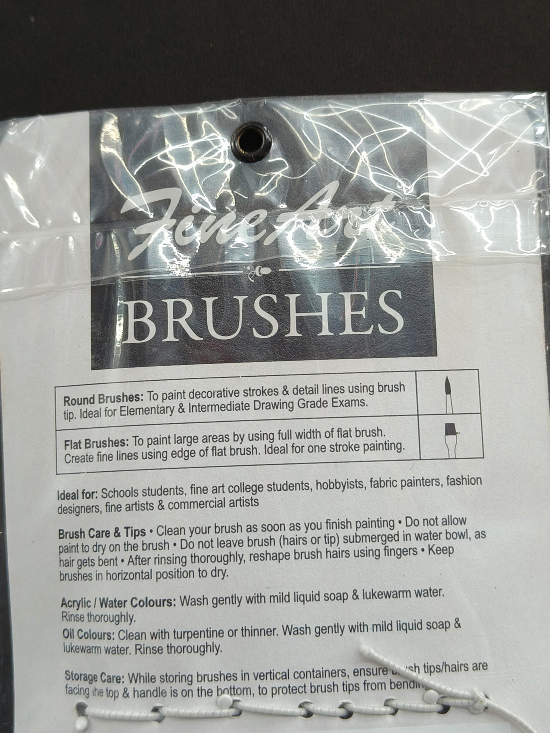 Pidilite Fevicryl Fine Art Synthetic Taklon Round Brush | Set of 7 Paint Brush Set for Painting with Acrylic, Watercolours, Oil Colours (Size: 0, 2, 4, 6, 8, 10, 12)