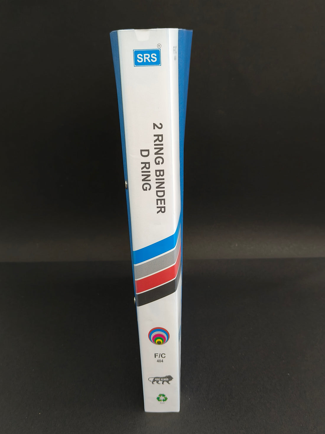 SRS 2D Ring Binder File | Plastic Ring File | Fullscape Size | F/C 404 | Pack of 3 Files in assorted colours