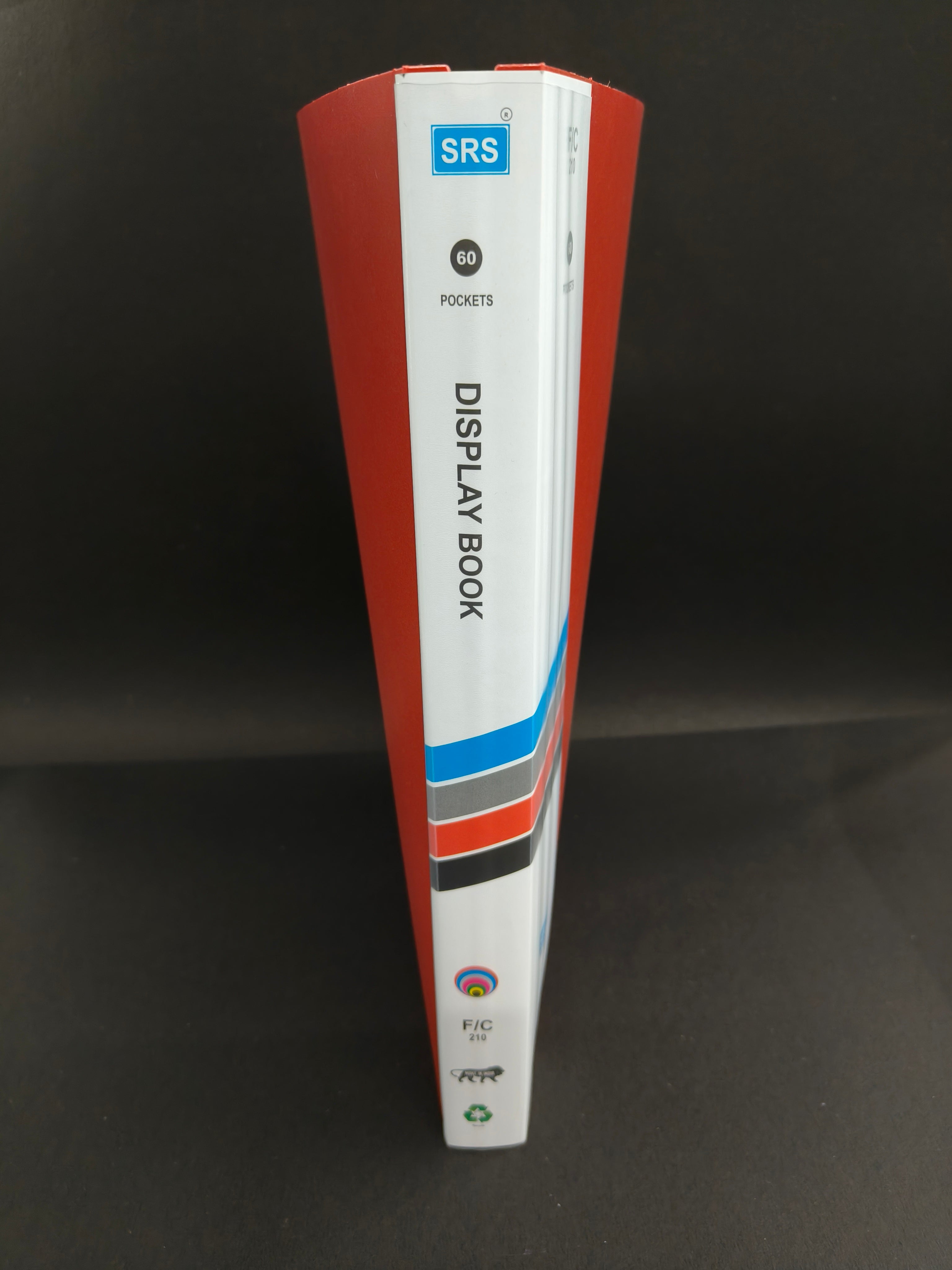 SRS FC Display Book 60 Pocket – File for Document Organization | Best for Schools, Offices & Court Use (Pack of 1)