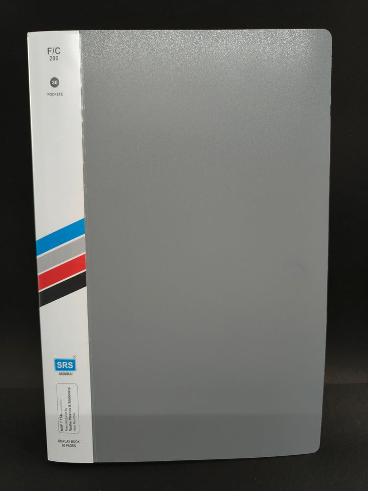 SRS FC Display Book 30 Pocket – File for Document Organization | Best for Schools, Offices & Court Use (Pack of 1)