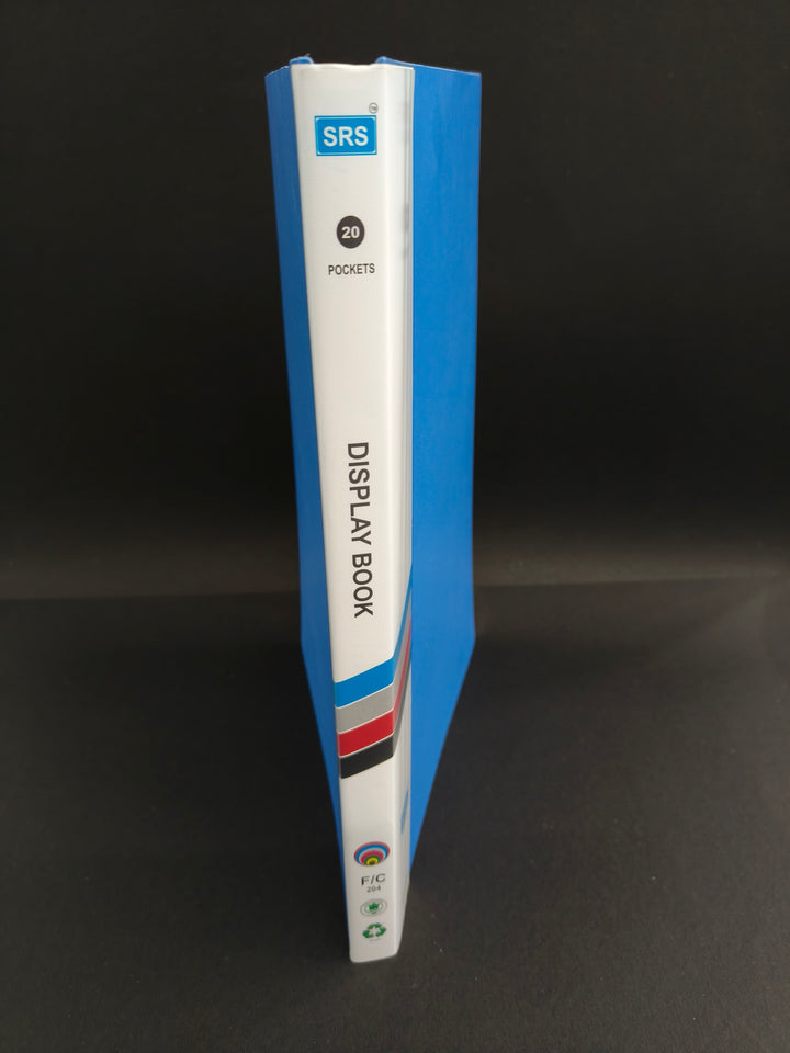 SRS FC Display Book 20 Pocket – File for Document Organization | Best for Schools, Offices & Court Use (Pack of 2 in Assorted Colours)