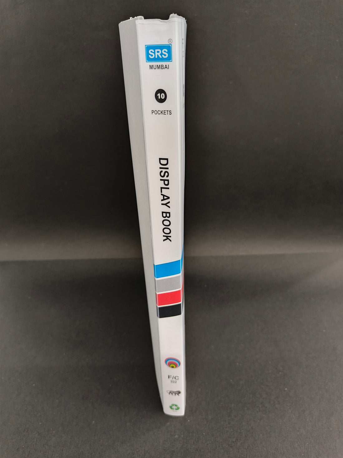 SRS FC Display Book 10 Pocket – File for Document Organization | Best for Schools, Offices & Court Use (Pack of 3 in Assorted Colours)