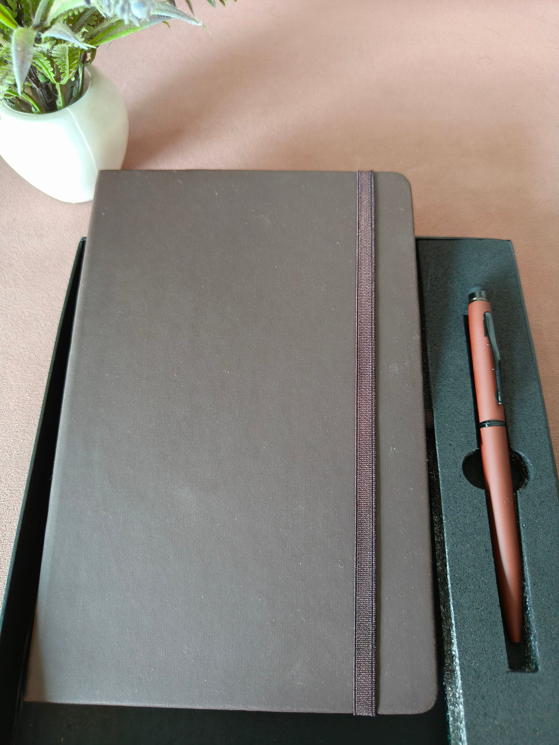 2 in 1 Office Gift Set of Pen and Notebook Diary with Personalized Name Engraving Option | A Gift for all Corporate and Personal Occasions