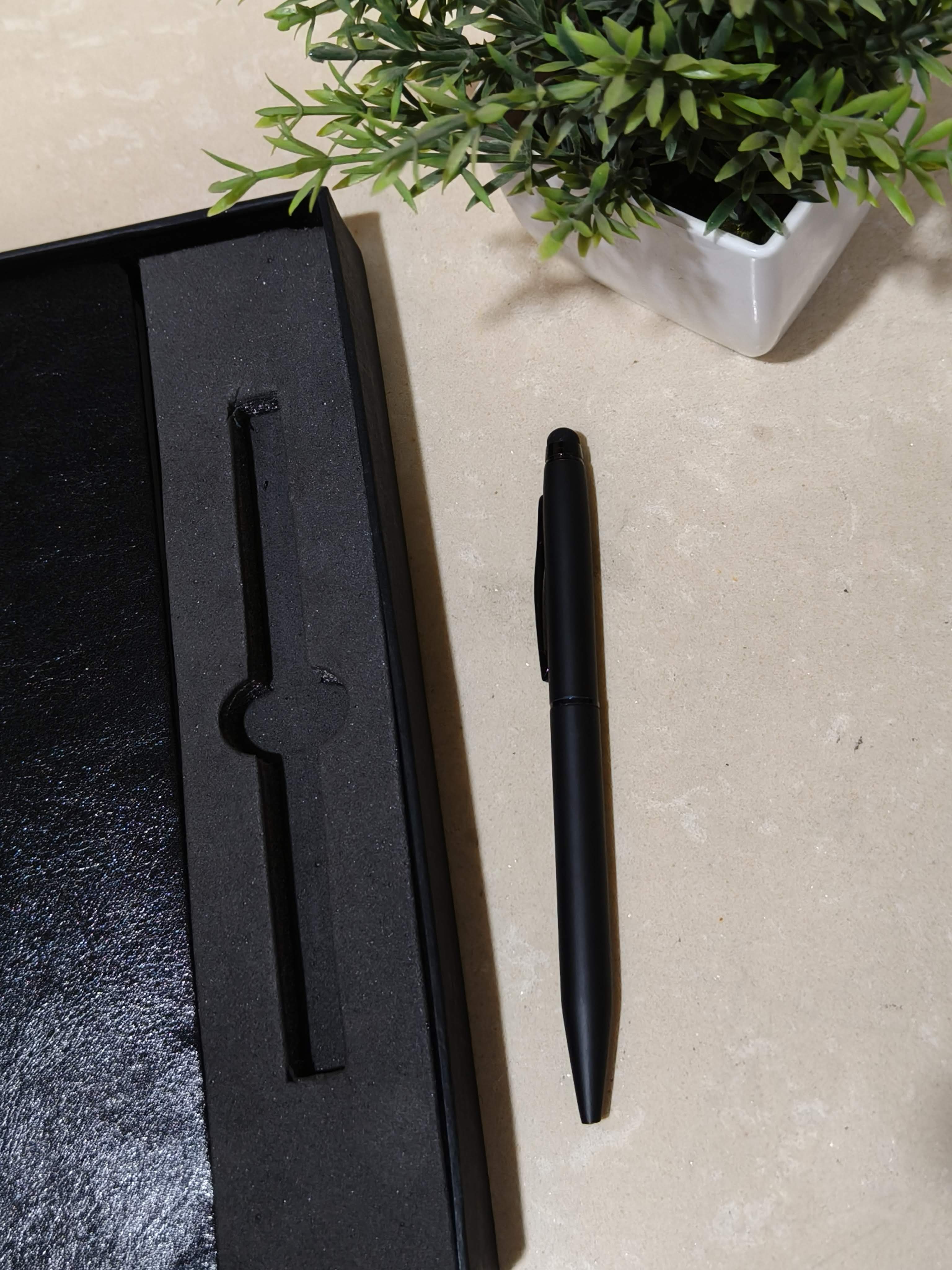 2 in 1 Office Gift Set of Pen and Notebook Diary with Personalized Name Engraving Option | A Gift for all Corporate and Personal Occasions