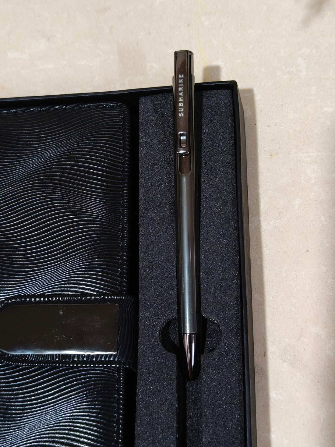 Leather Diary with Submarine Metal Pen | 2 in 1 Personalised Office Diary | Corporate Gifts for Employees & Clients | Daily Journal Diaries for Men Women Girls & Boys | Personalized Name, and Submarine Pen Set