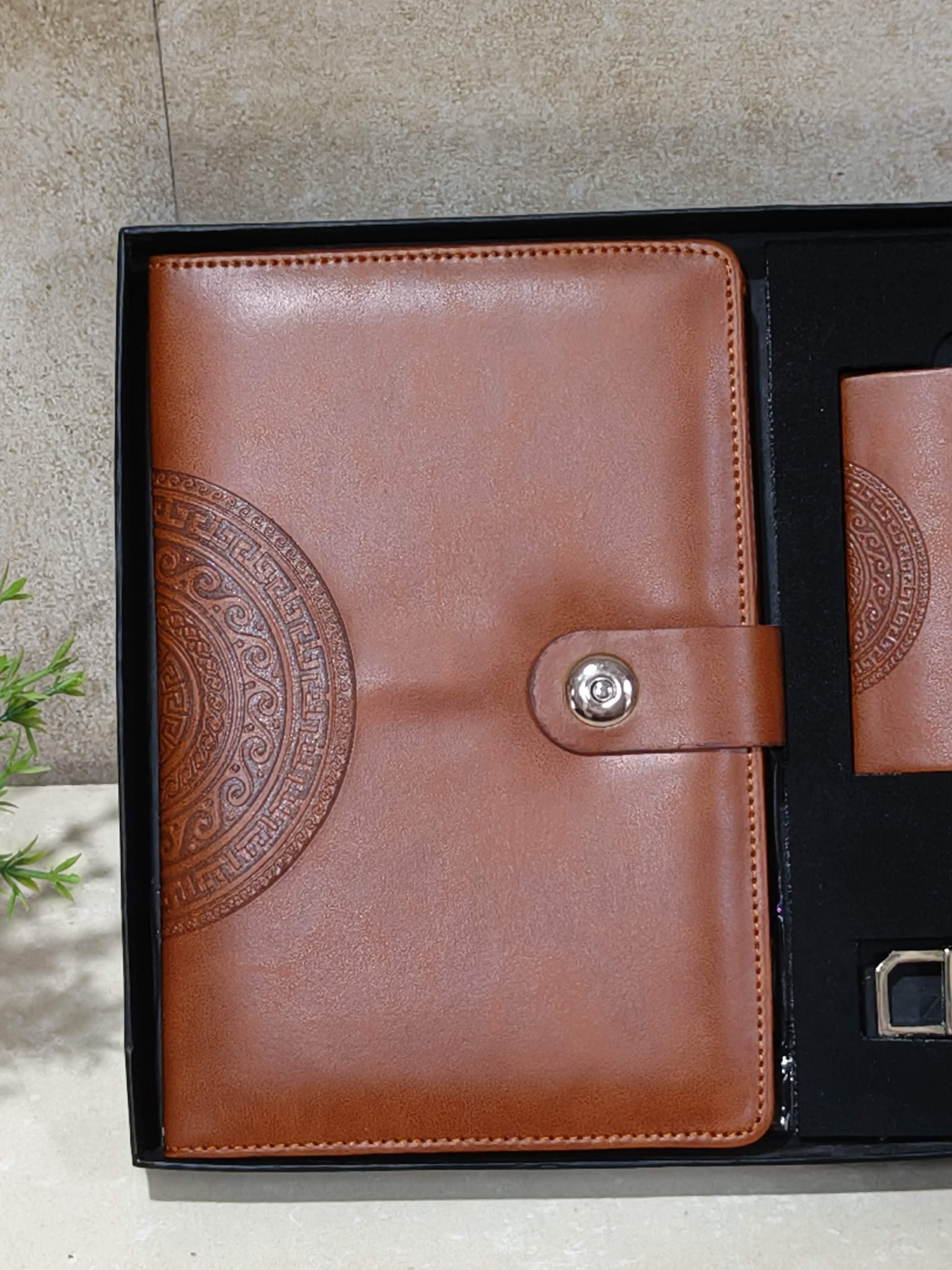 Premium Executive Gift Set with Pen, Diary, Keychain & Card Holder | Perfect Employee & Client Recognition Gift