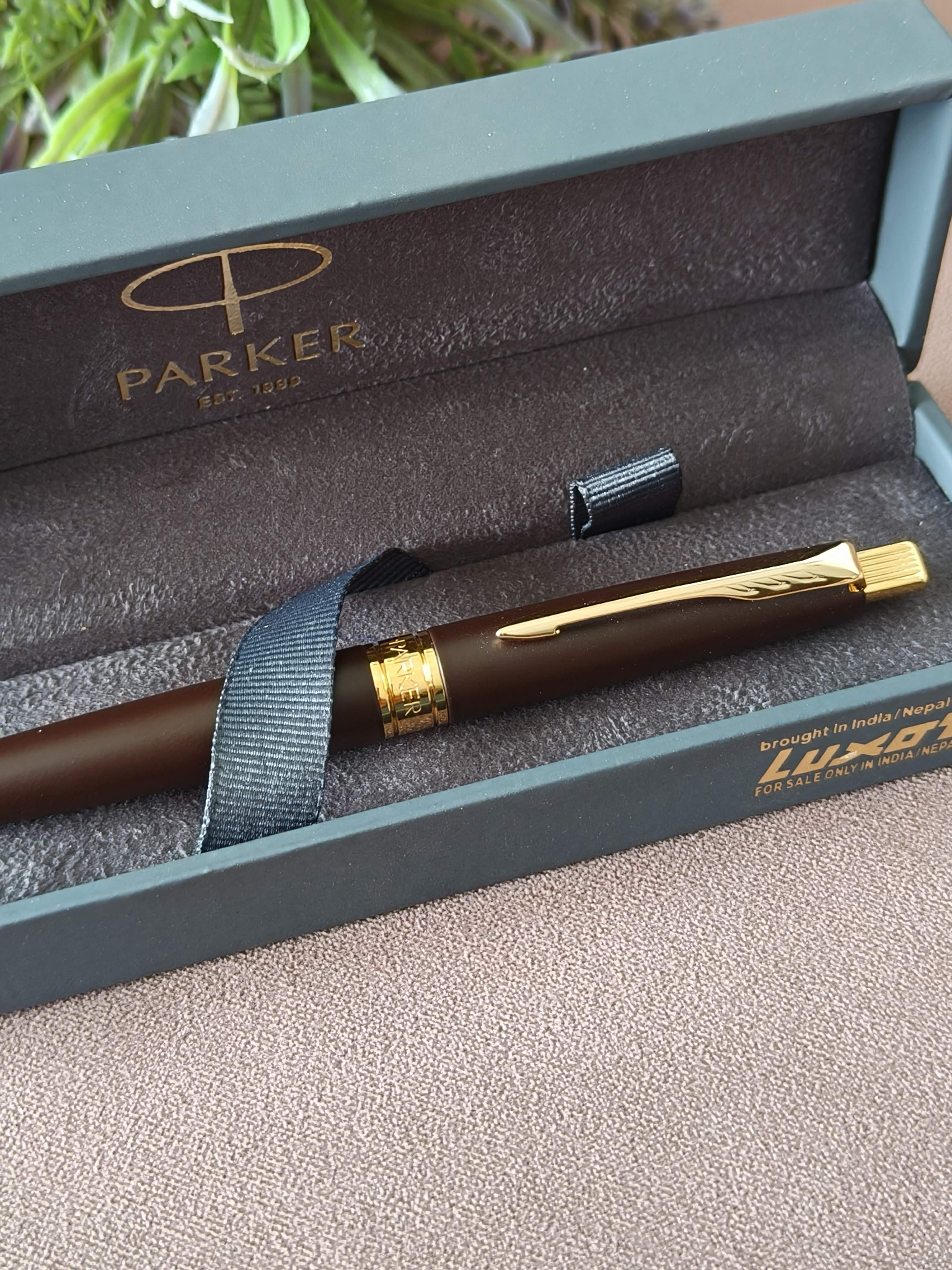 Parker Aster Matte Brown | Gold Trim | Ball Pen