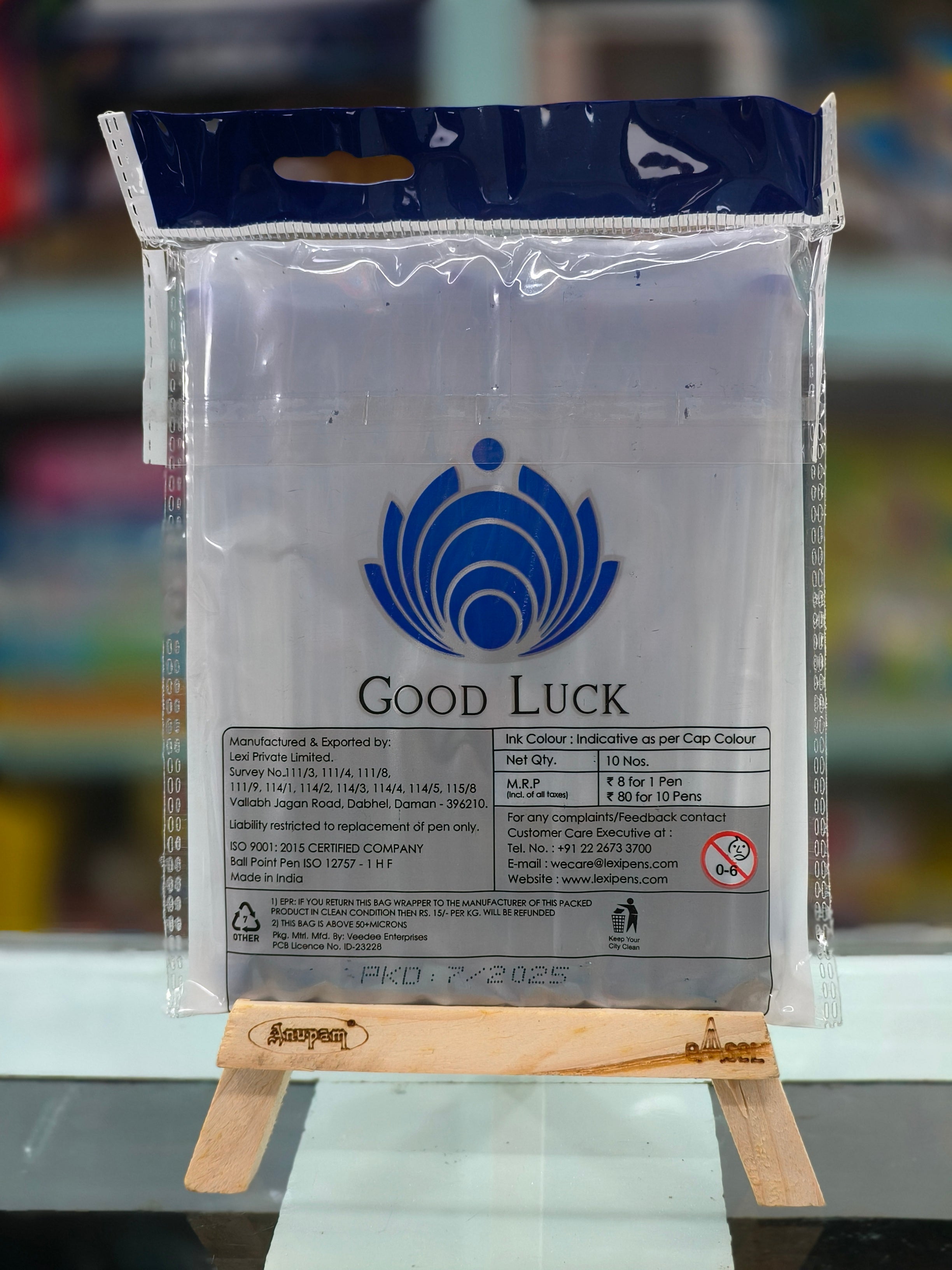 Lexi 5n | School Pen | Office Pen | Pocket Ball Pen | Blue, Black & Red Ink Color - Pack of 10 Ball Pen x 2 Pack | Pouch Pack