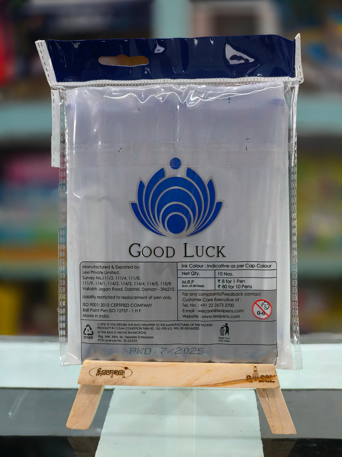 Lexi 5n | School Pen | Office Pen | Pocket Ball Pen | Blue, Black & Red Ink Color - Pack of 10 Ball Pen x 2 Pack | Pouch Pack