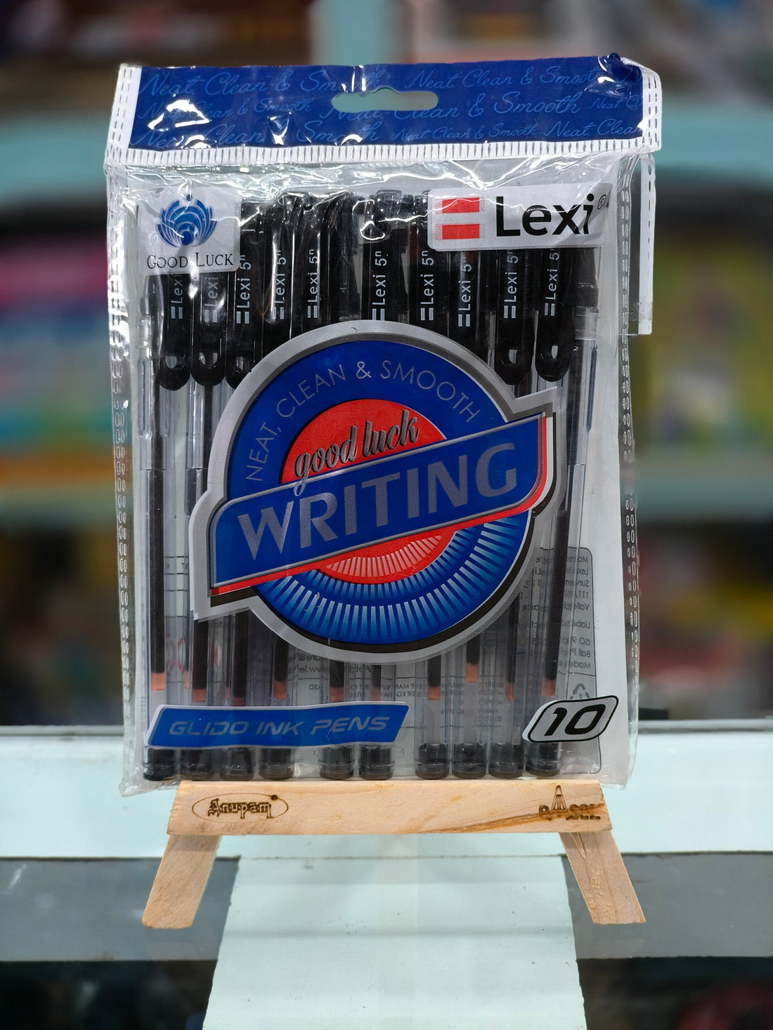 Lexi 5n | School Pen | Office Pen | Pocket Ball Pen | Blue, Black & Red Ink Color - Pack of 10 Ball Pen x 2 Pack | Pouch Pack