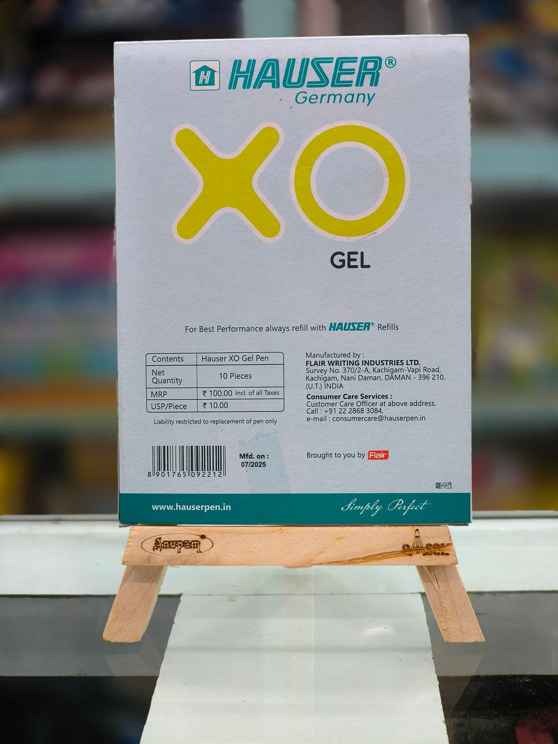 Hauser XO Gel Pen Wallet Pack | Ultra Durable Tip | Pack of 10 Pens