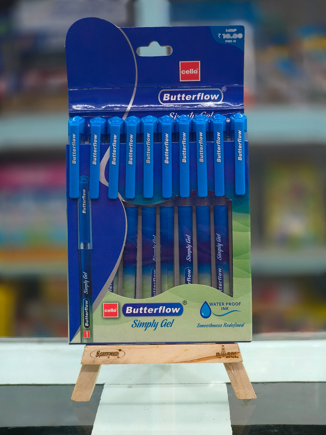 Cello Butterflow Gel Pen Set | Pack of 10 Gel Pens | Smooth Writing Experience | For School and Office Use | Best Pen for Exams