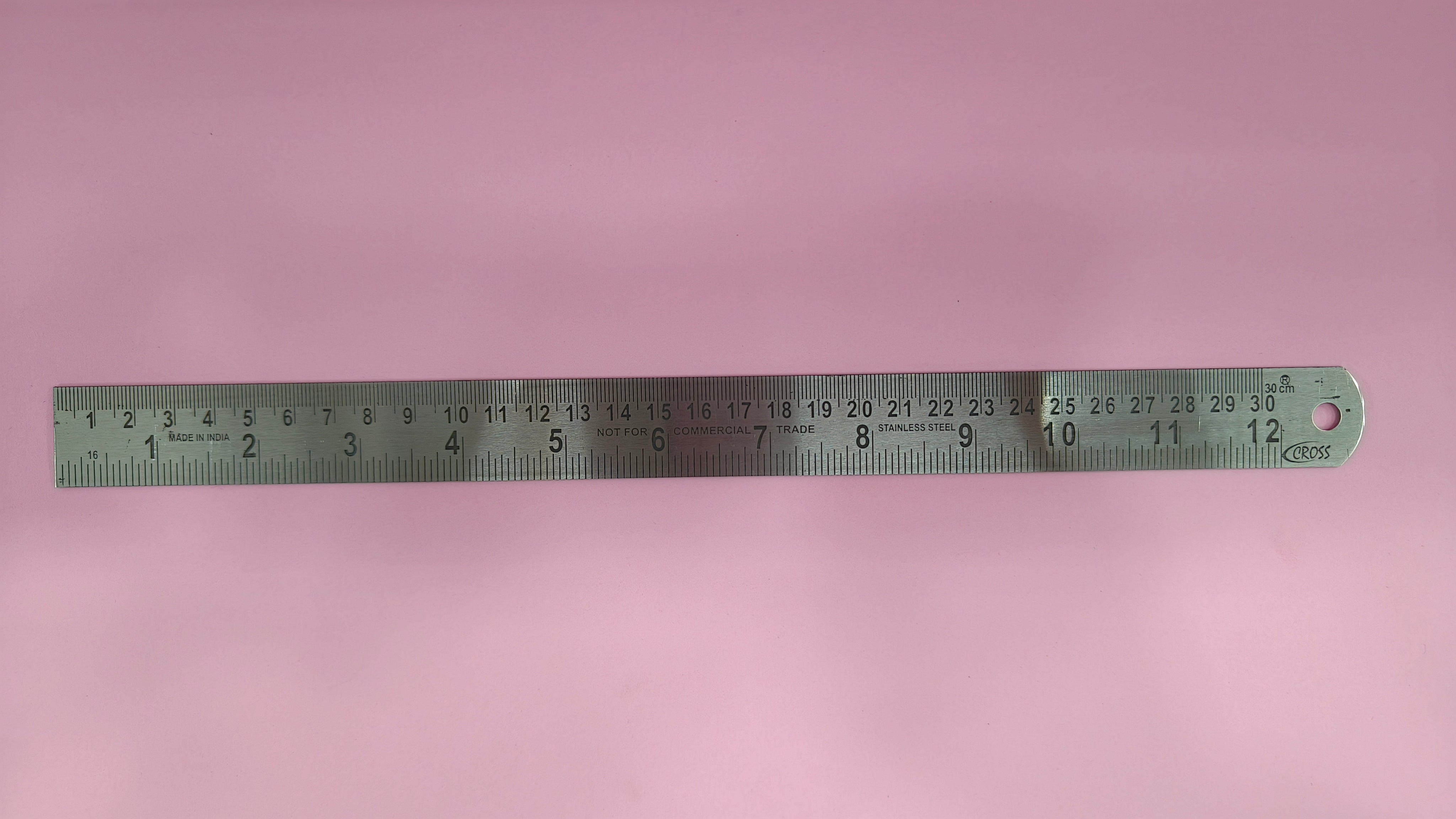 Cross Brand Stainless Steel Ruler Metric Ruler 12 Inch / 30 cms | Tools | Measuring & Layout Tools | Measuring Rulers