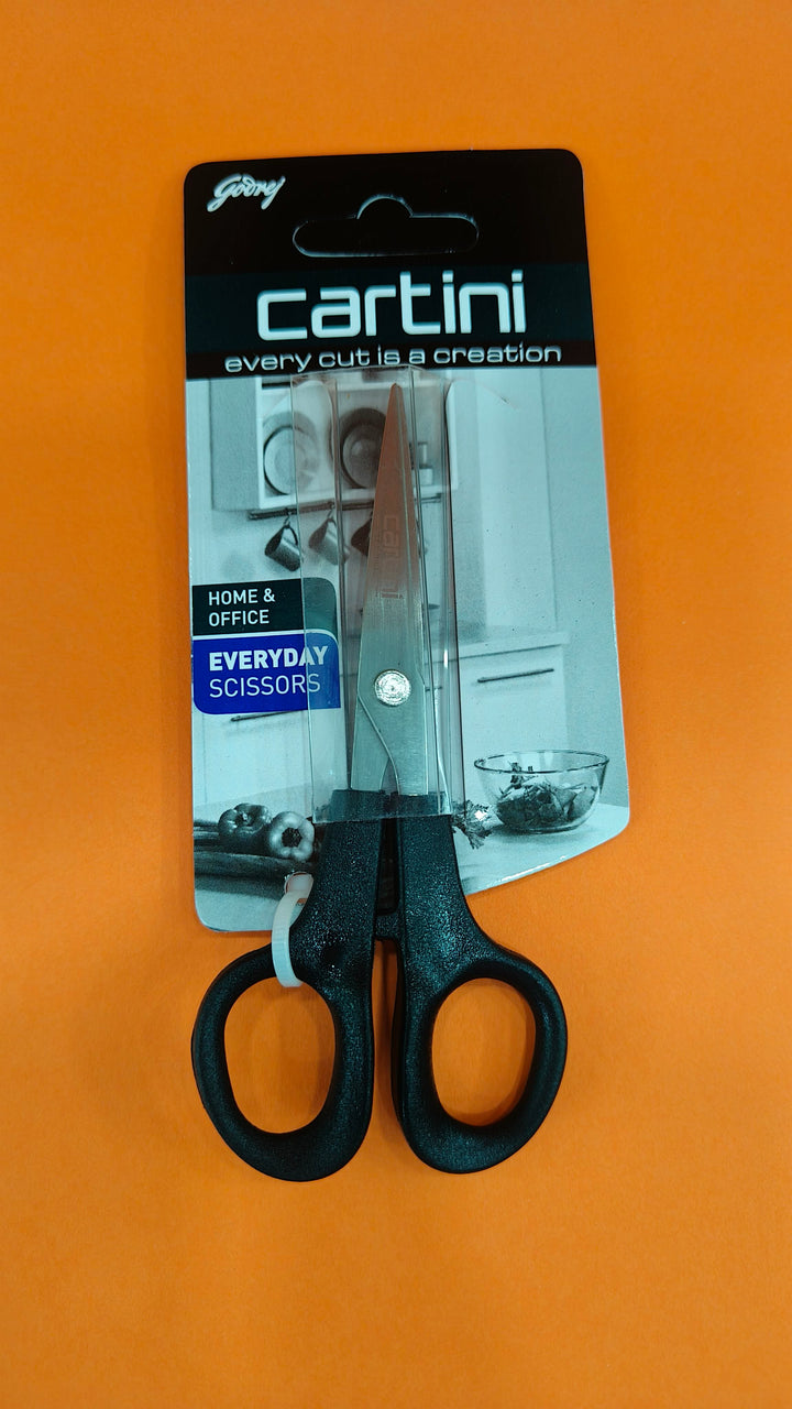 Cartini Scissors | For Everyday Home & Office Use With Comfortable Grip | Various Kitchen Application | 5" High Grade Stainless Steel, Long Lasting Life