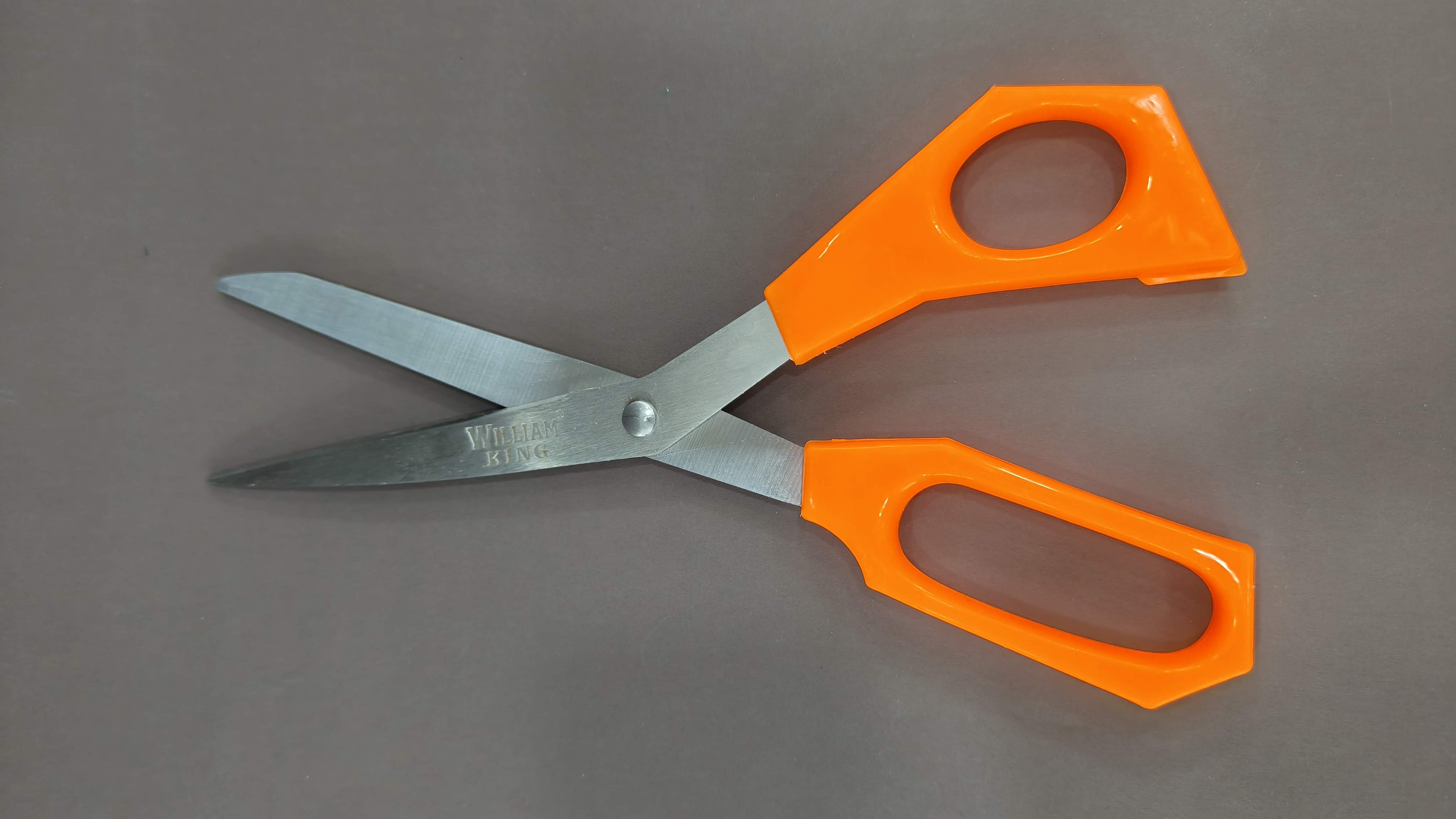 Mahavir Fabric Scissors | Stainless Steel | Ergonomic Design | 21.5 cm Length | For Office, Home,  School  Sewing Craft Project