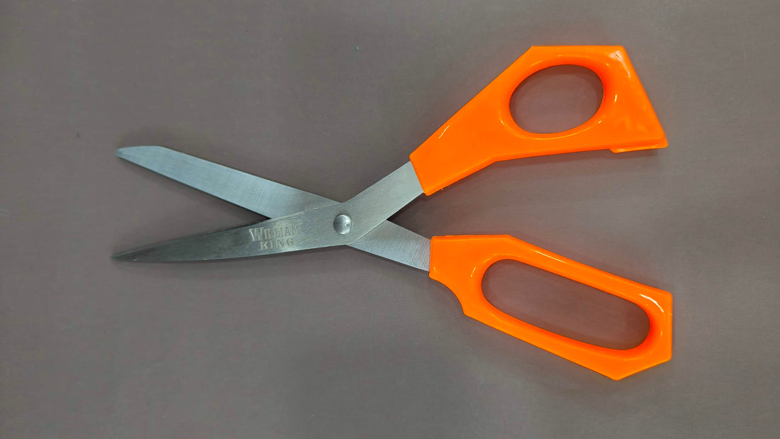 Mahavir Fabric Scissors | Stainless Steel | Ergonomic Design | 21.5 cm Length | For Office, Home,  School  Sewing Craft Project