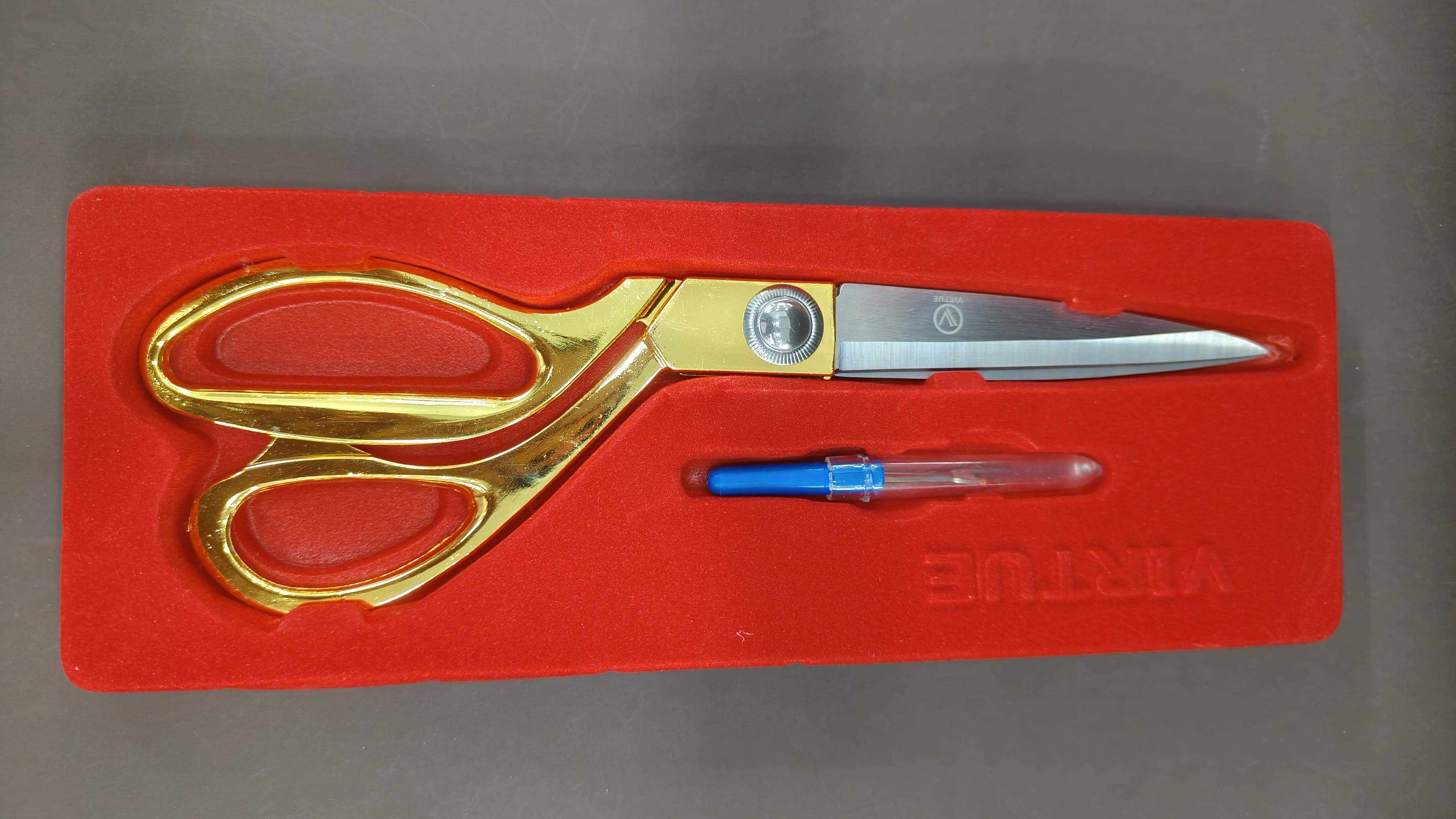 Virtue 9.5 inch VRK37 Scissors | Golden, Silver