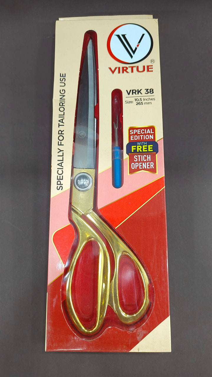 Virtue 10.5 inch VRK38 Scissors | Golden, Silver