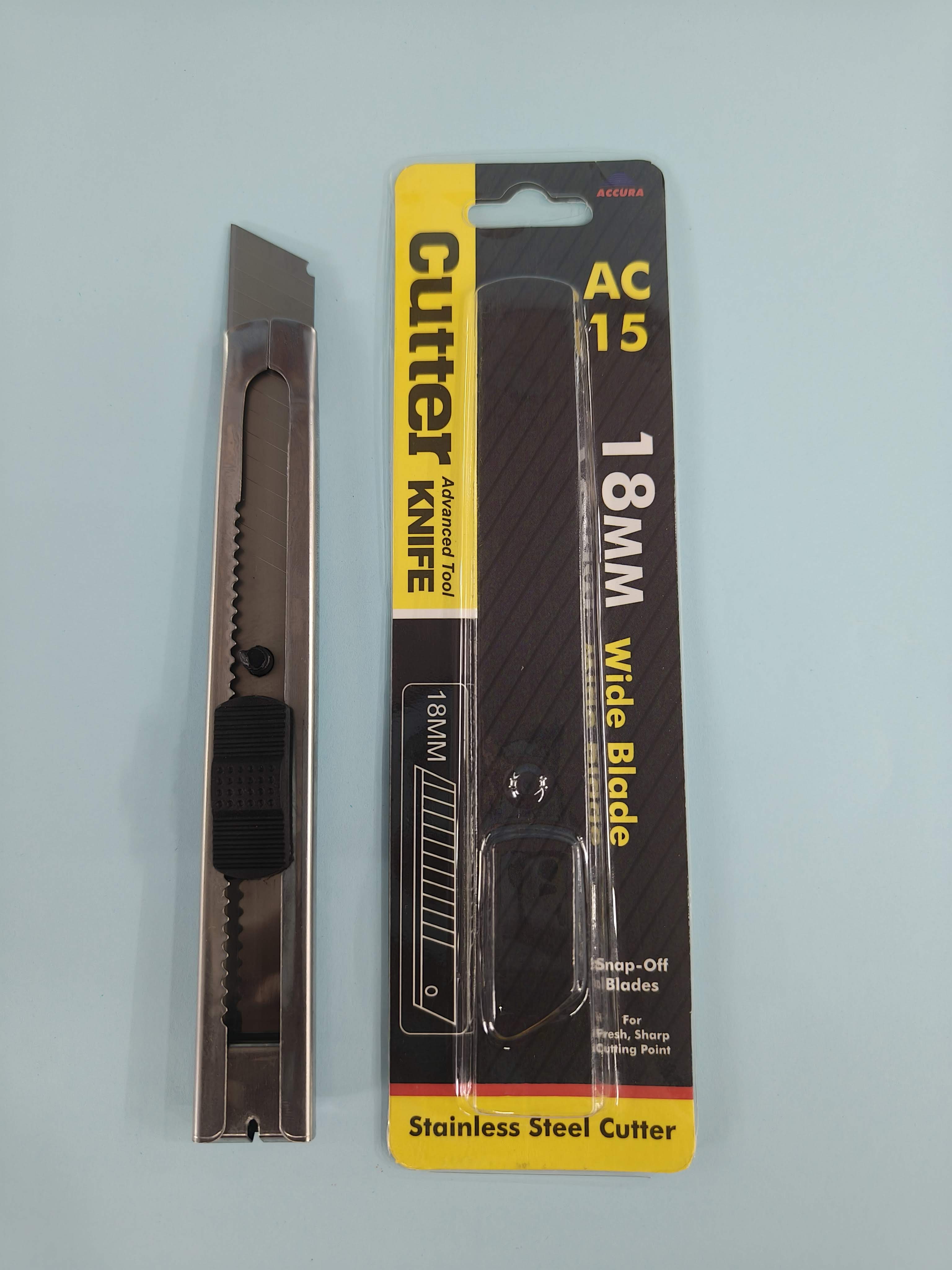 Accura AC 15 18 mm Stainless Steel Cutter | Wide Blade (Set of 2)
