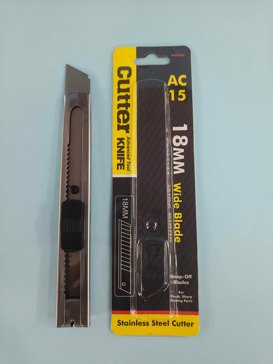 Accura AC 15 18 mm Stainless Steel Cutter | Wide Blade (Set of 2)