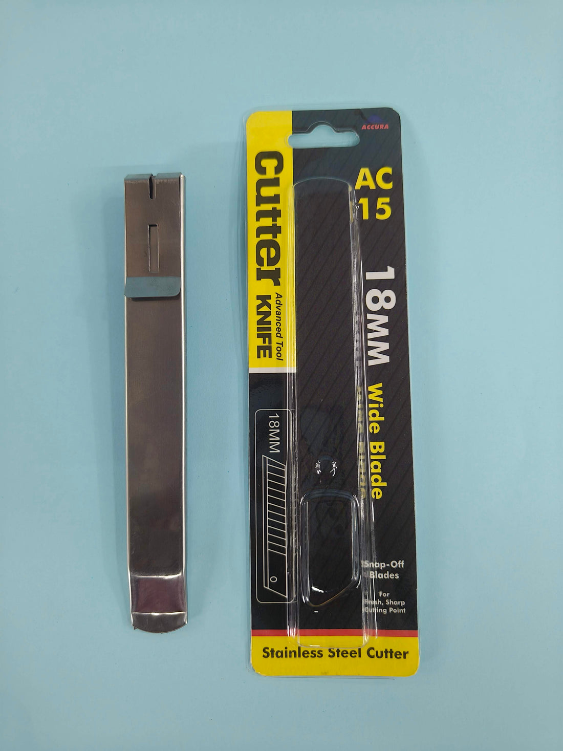 Accura AC 15 18 mm Stainless Steel Cutter | Wide Blade (Set of 2)