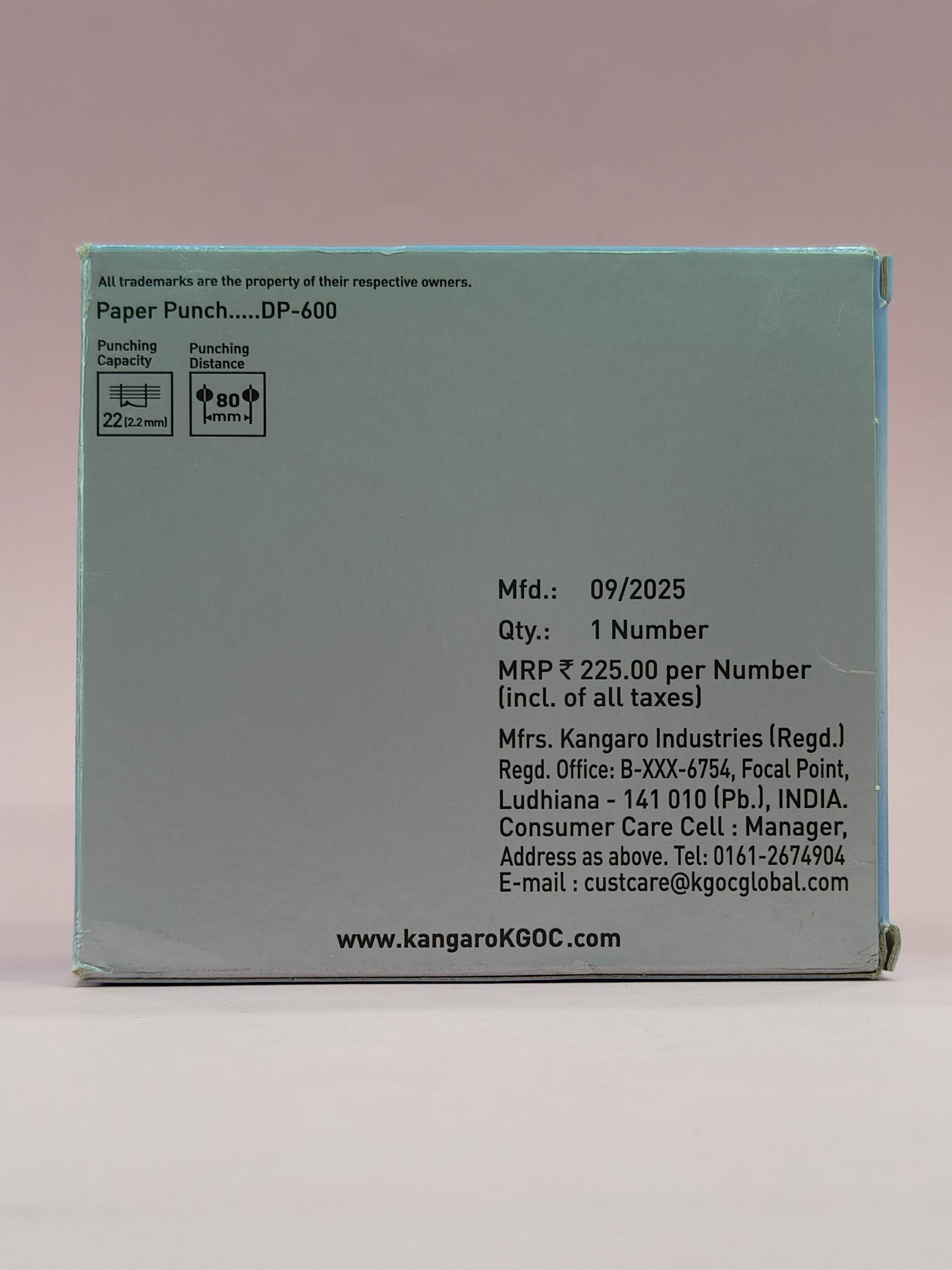 Kangaro DP-600 Paper Punch Brand: kangaro