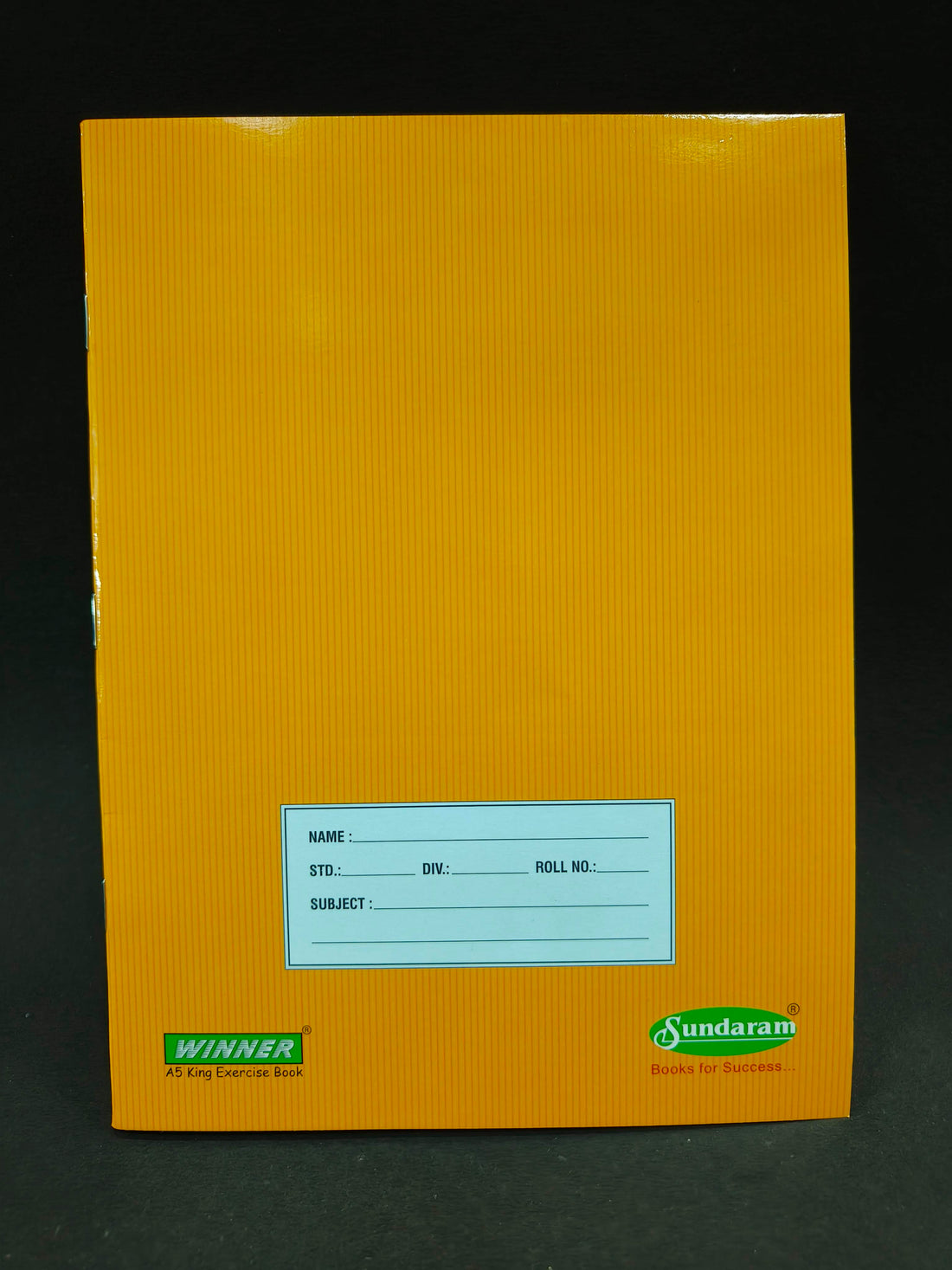 72 Pages A5 Sundaram Winner Single Line King Notebook for School | 72 Pages | Soft Bound Notebooks Brown Cover | 18 x 24 cm (12 Pcs)